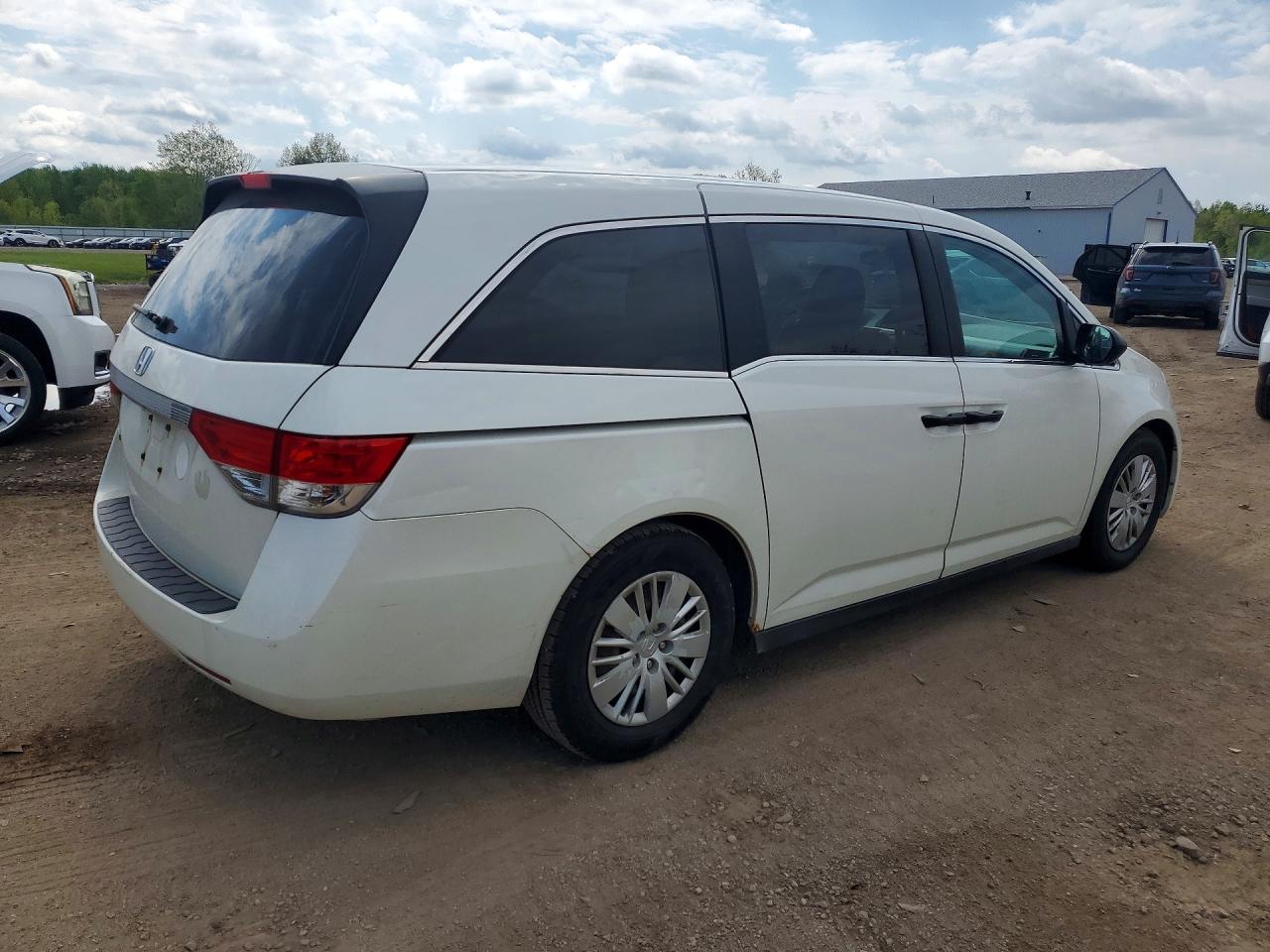 2016 Honda Odyssey Lx White vin: 5FNRL5H24GB030941