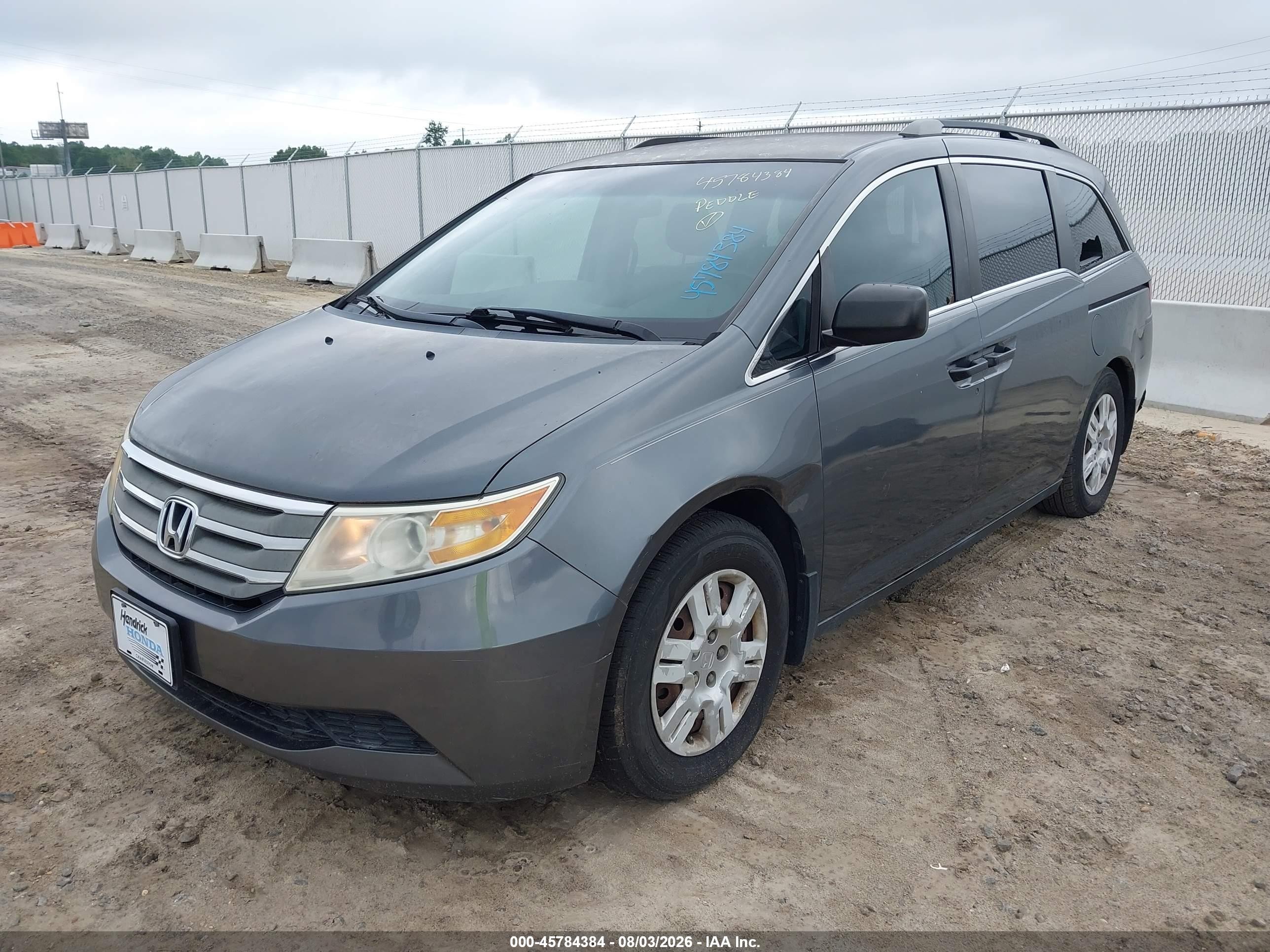 2011 Honda Odyssey Lx Gray vin: 5FNRL5H25BB027152