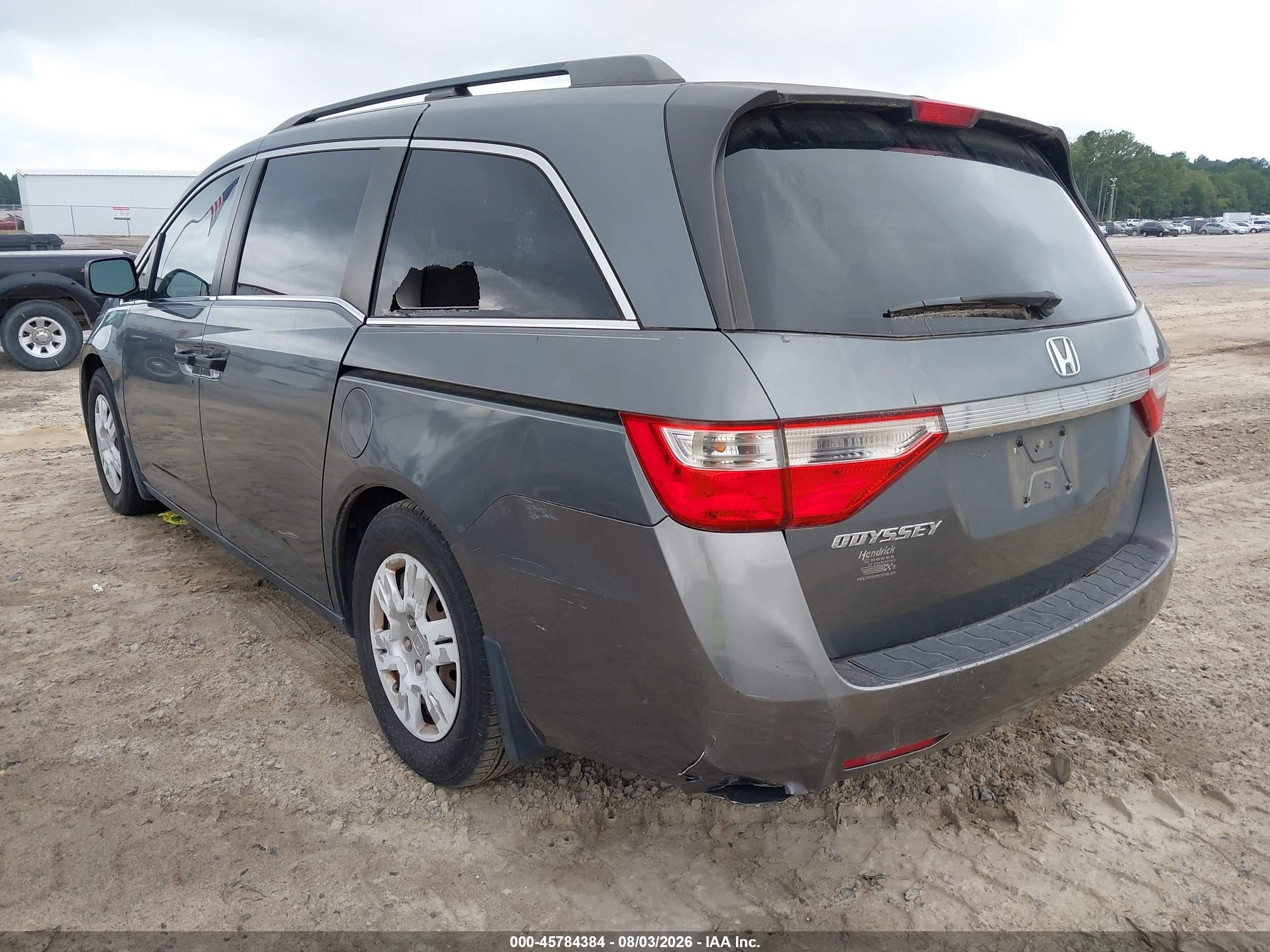 2011 Honda Odyssey Lx Gray vin: 5FNRL5H25BB027152