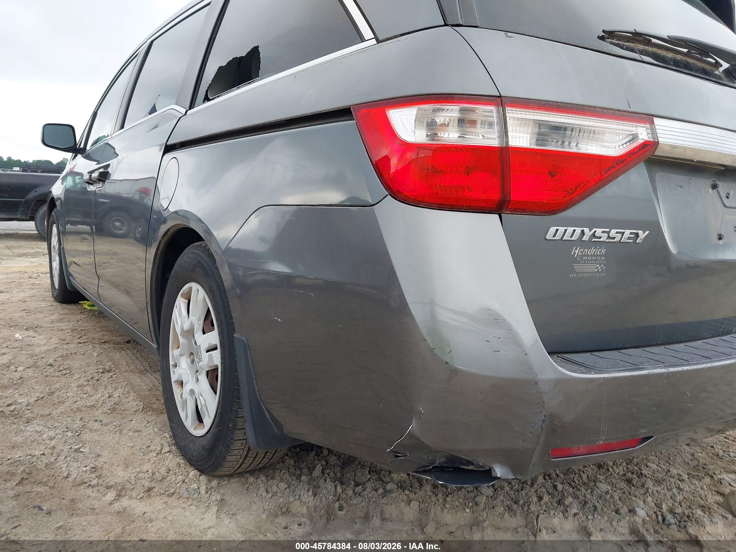 2011 Honda Odyssey Lx Gray vin: 5FNRL5H25BB027152