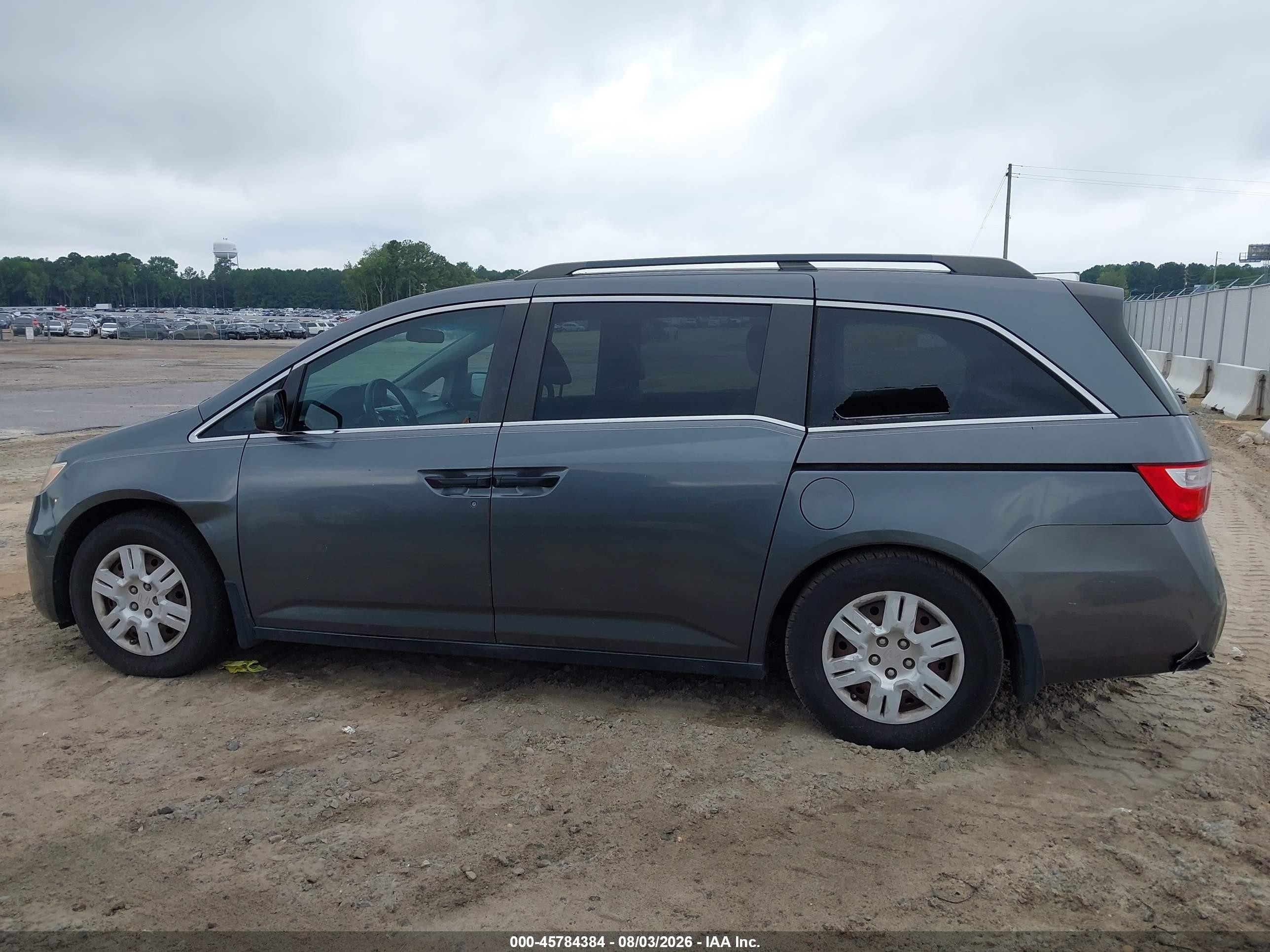 2011 Honda Odyssey Lx Gray vin: 5FNRL5H25BB027152
