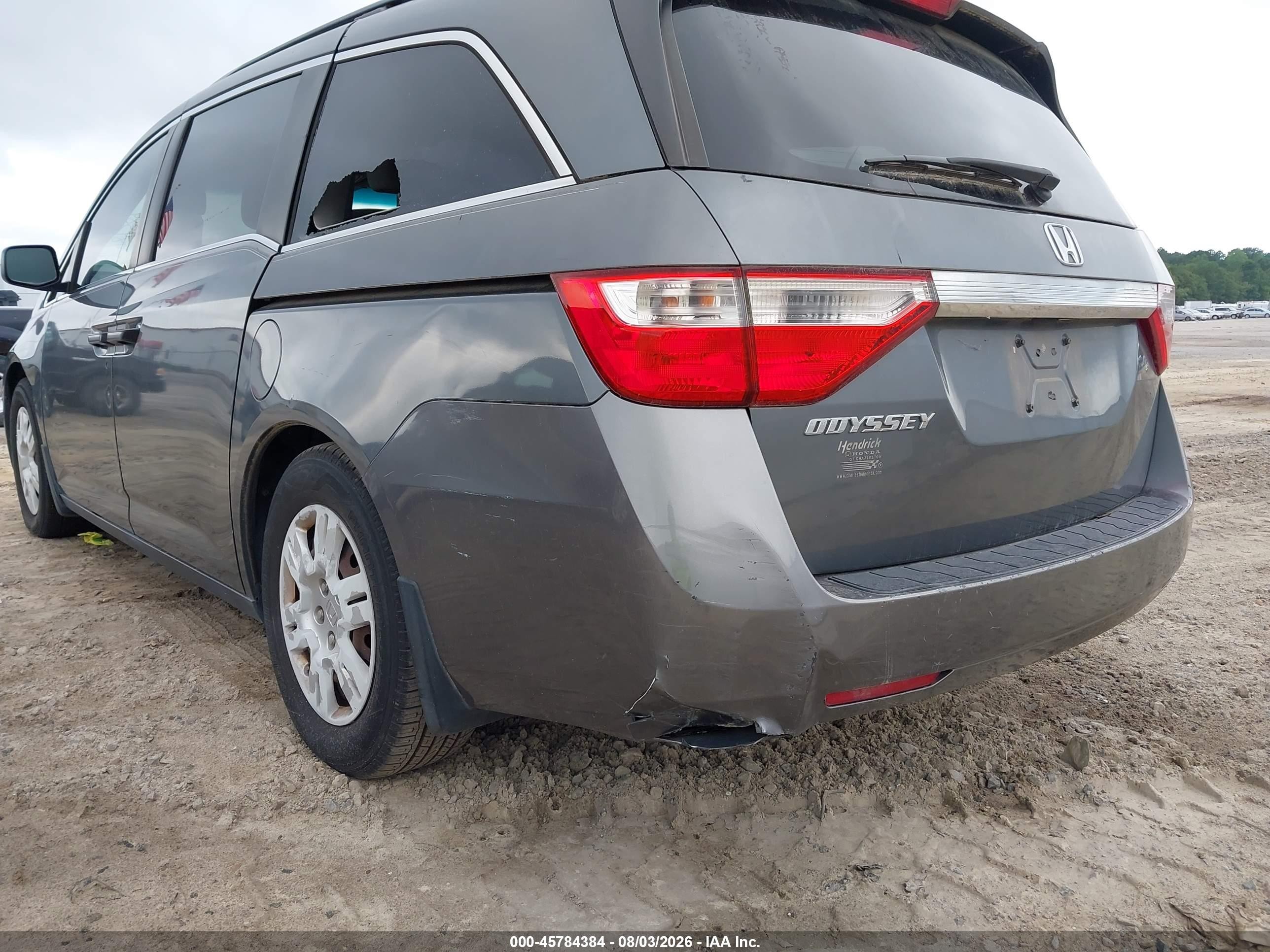 2011 Honda Odyssey Lx Gray vin: 5FNRL5H25BB027152