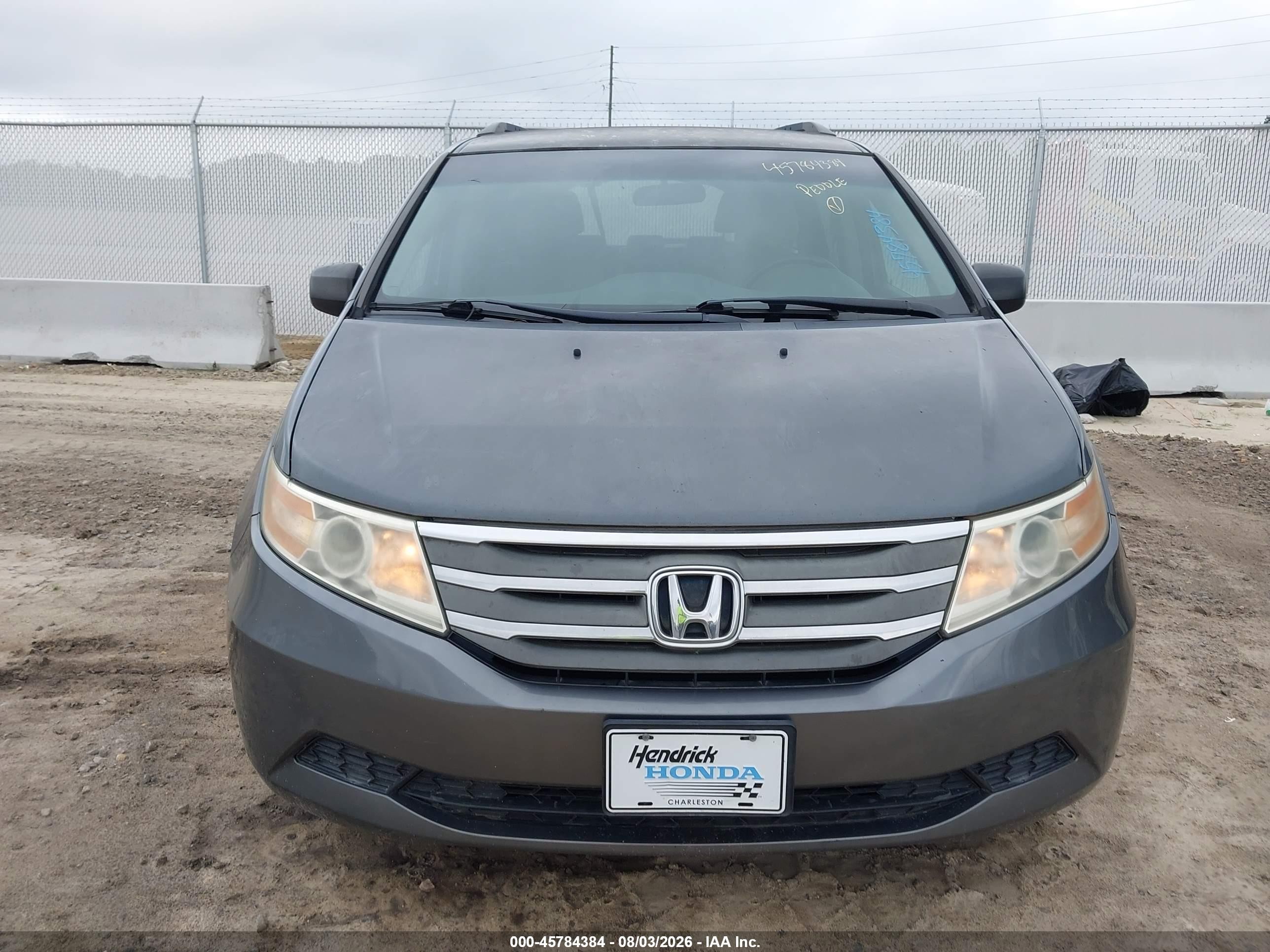2011 Honda Odyssey Lx Gray vin: 5FNRL5H25BB027152