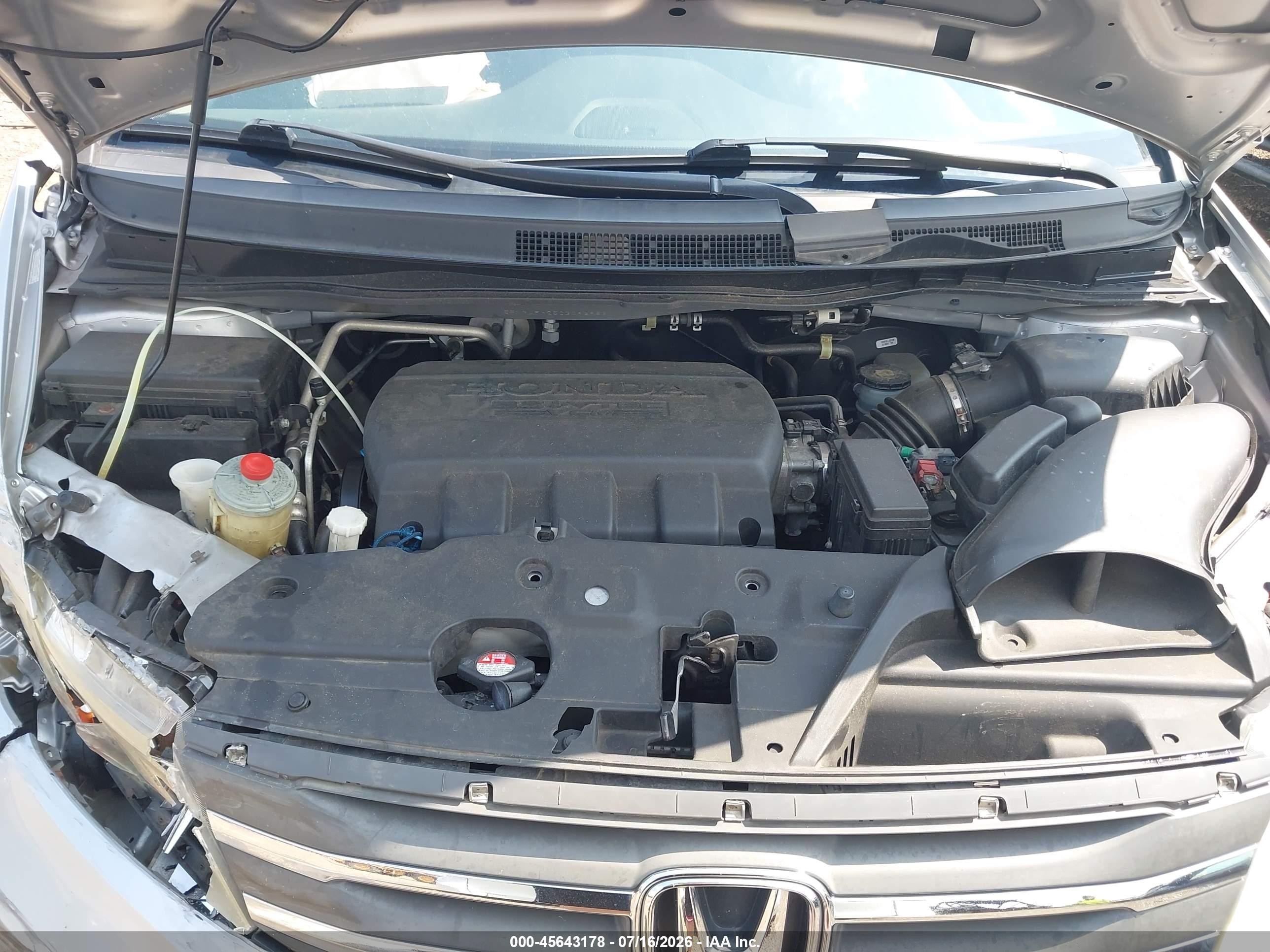 2012 Honda Odyssey Lx Серебряный vin: 5FNRL5H25CB092956