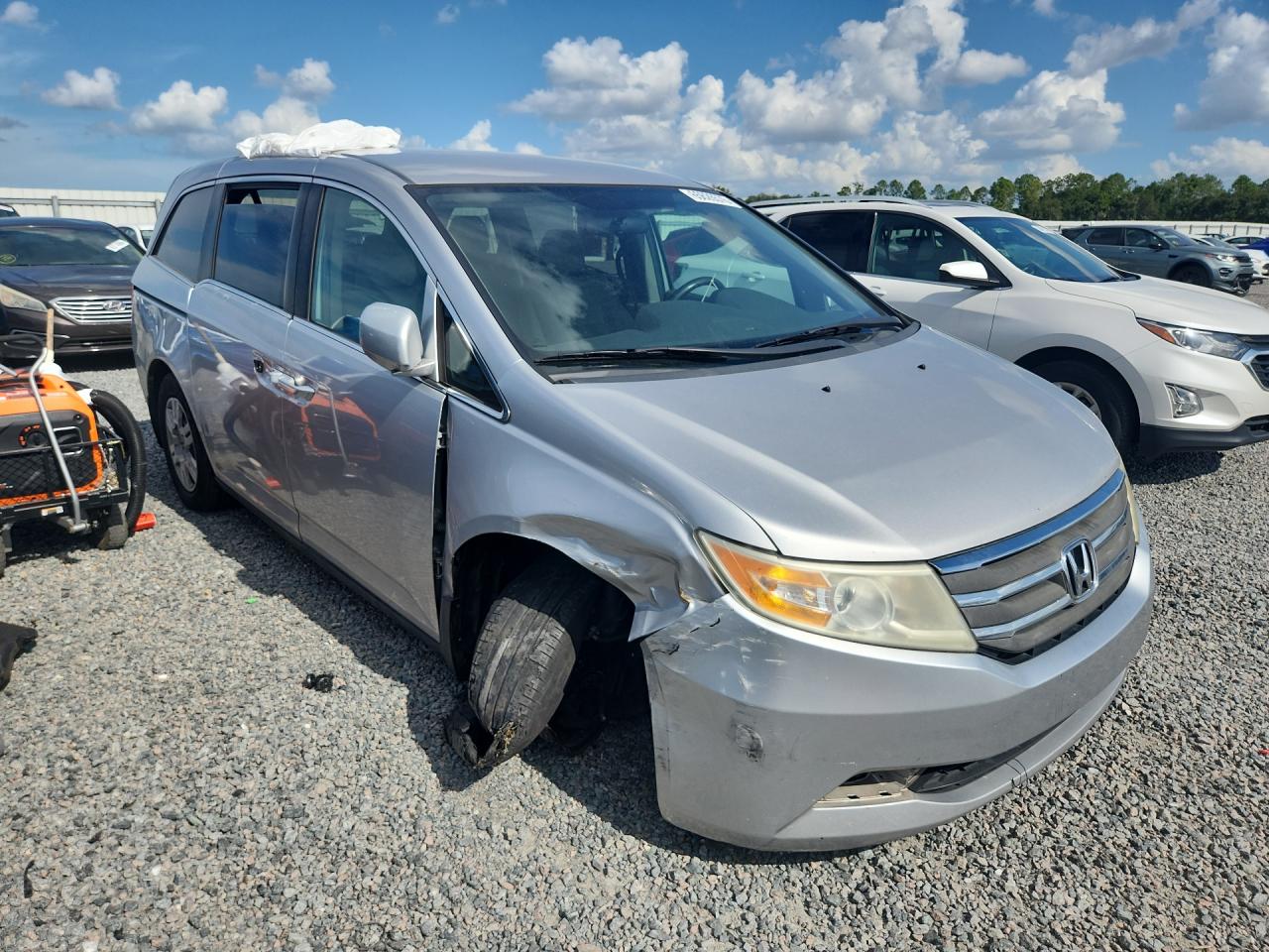 2013 Honda Odyssey Lx Silver vin: 5FNRL5H25DB034170