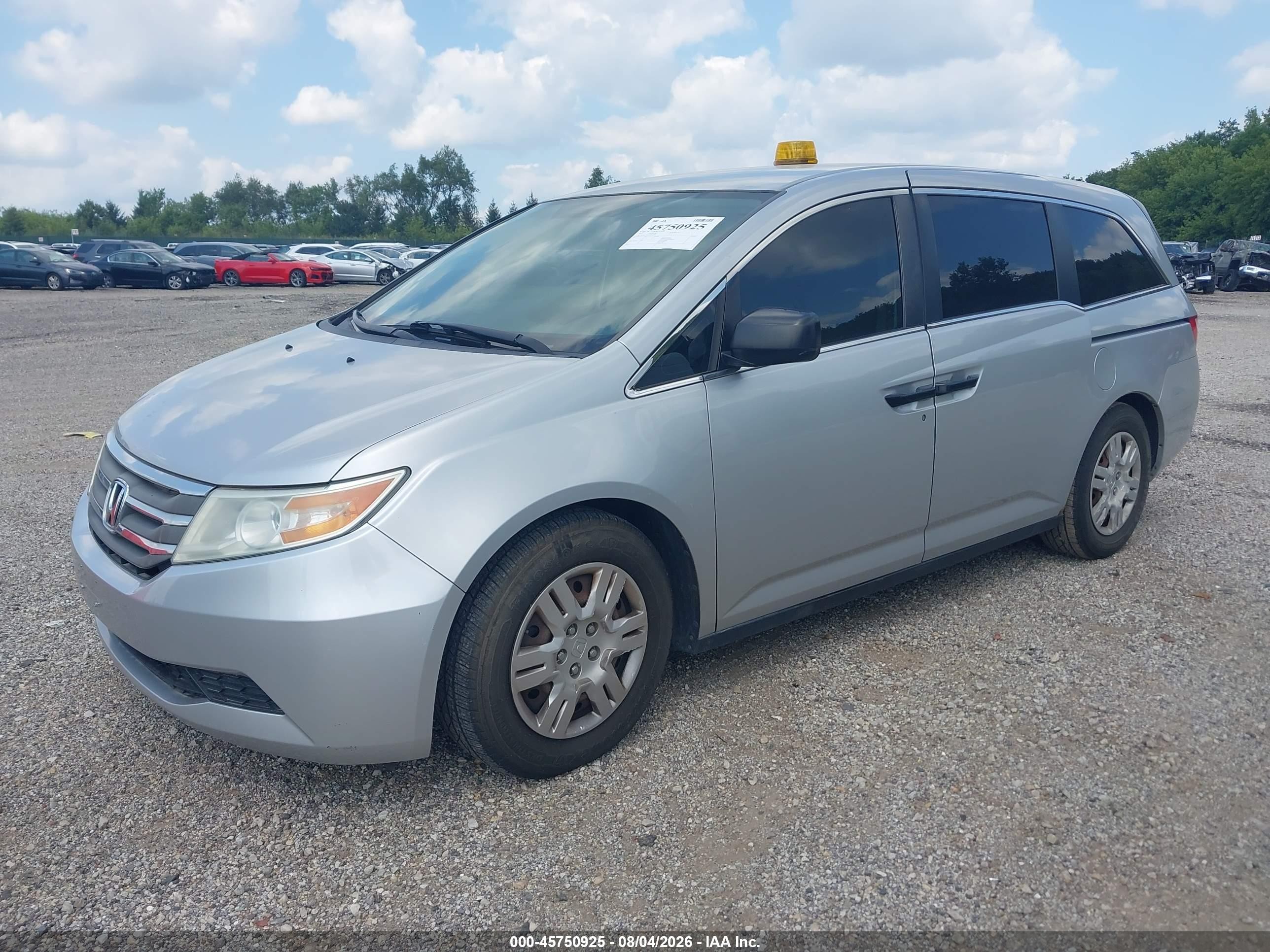 2013 Honda Odyssey Lx Silver vin: 5FNRL5H25DB062499