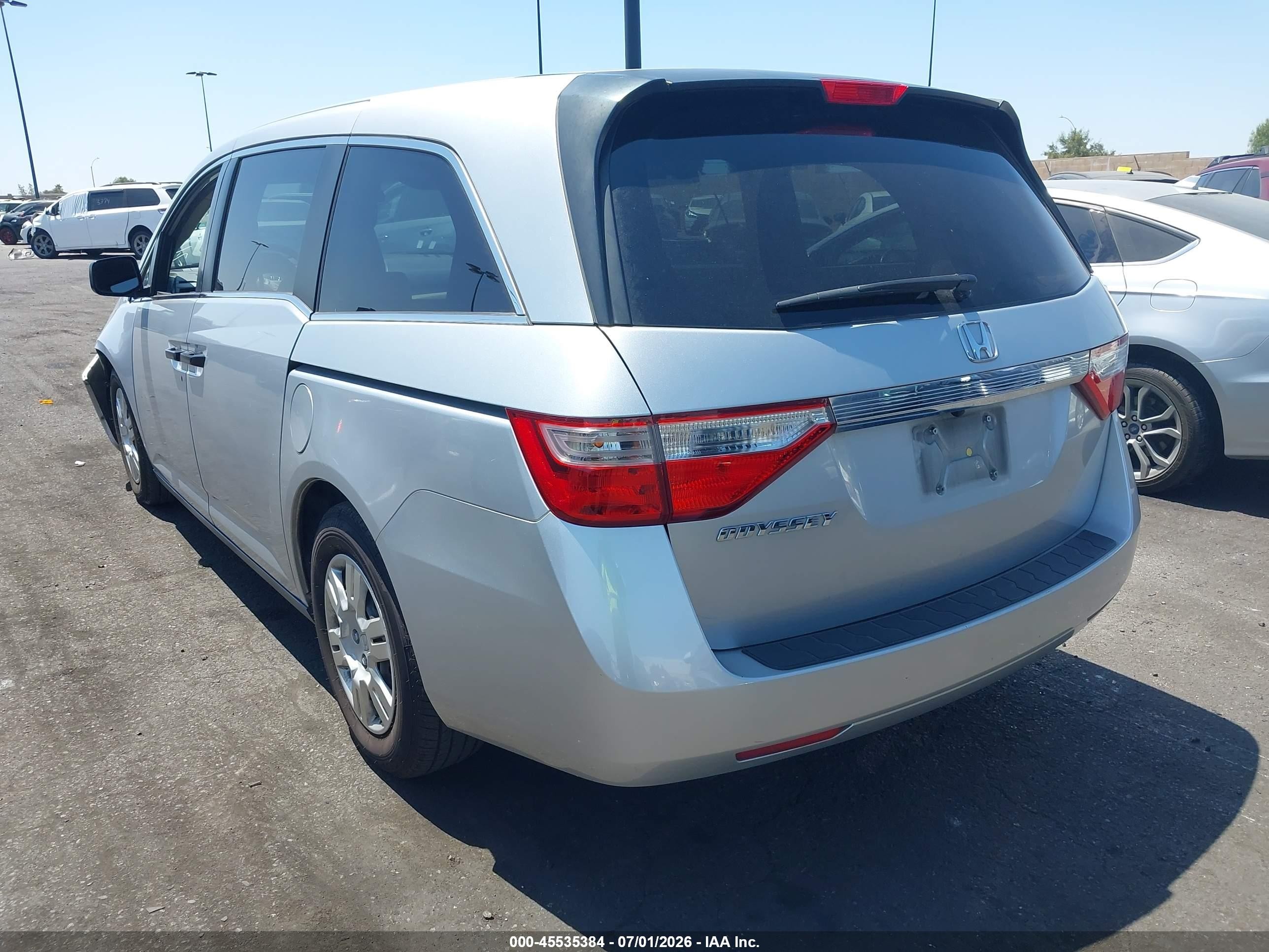 2013 Honda Odyssey Lx Silver vin: 5FNRL5H25DB062793