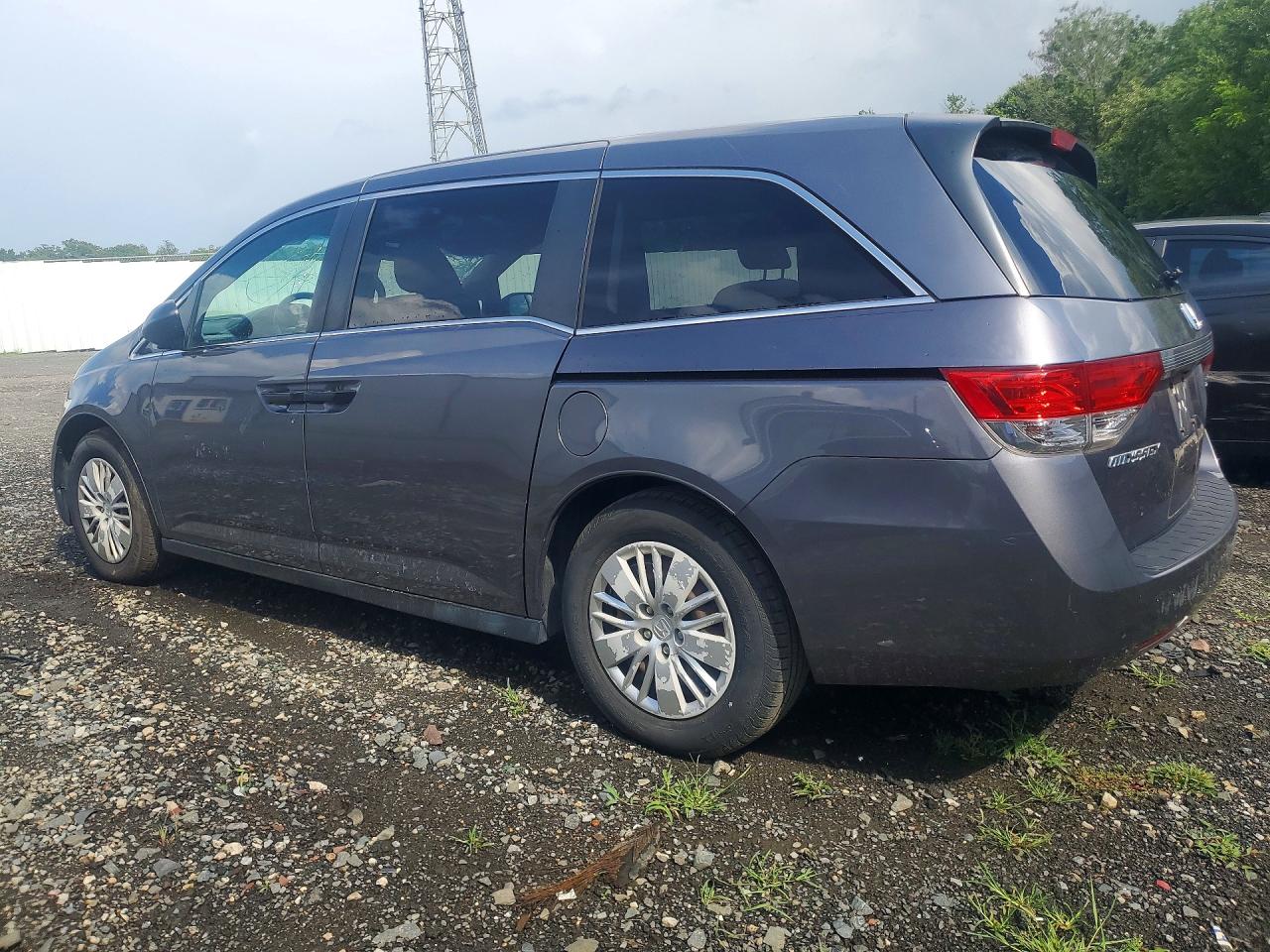 2014 Honda Odyssey Lx Gray vin: 5FNRL5H25EB012414