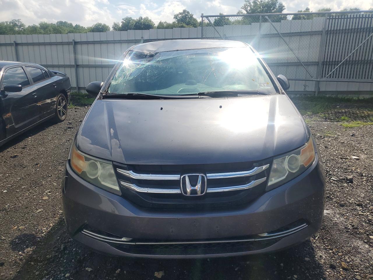 2014 Honda Odyssey Lx Gray vin: 5FNRL5H25EB012414