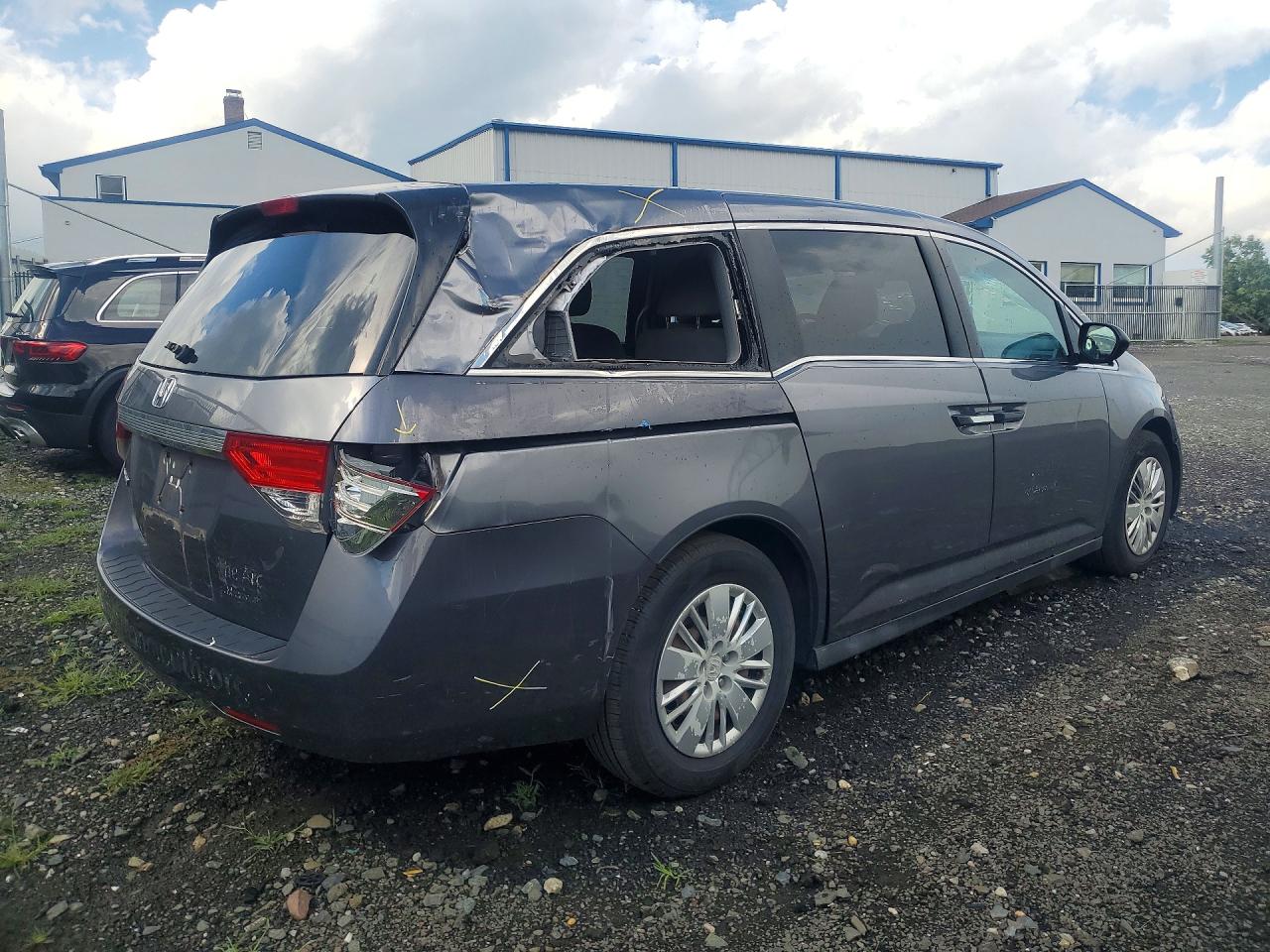 2014 Honda Odyssey Lx Gray vin: 5FNRL5H25EB012414