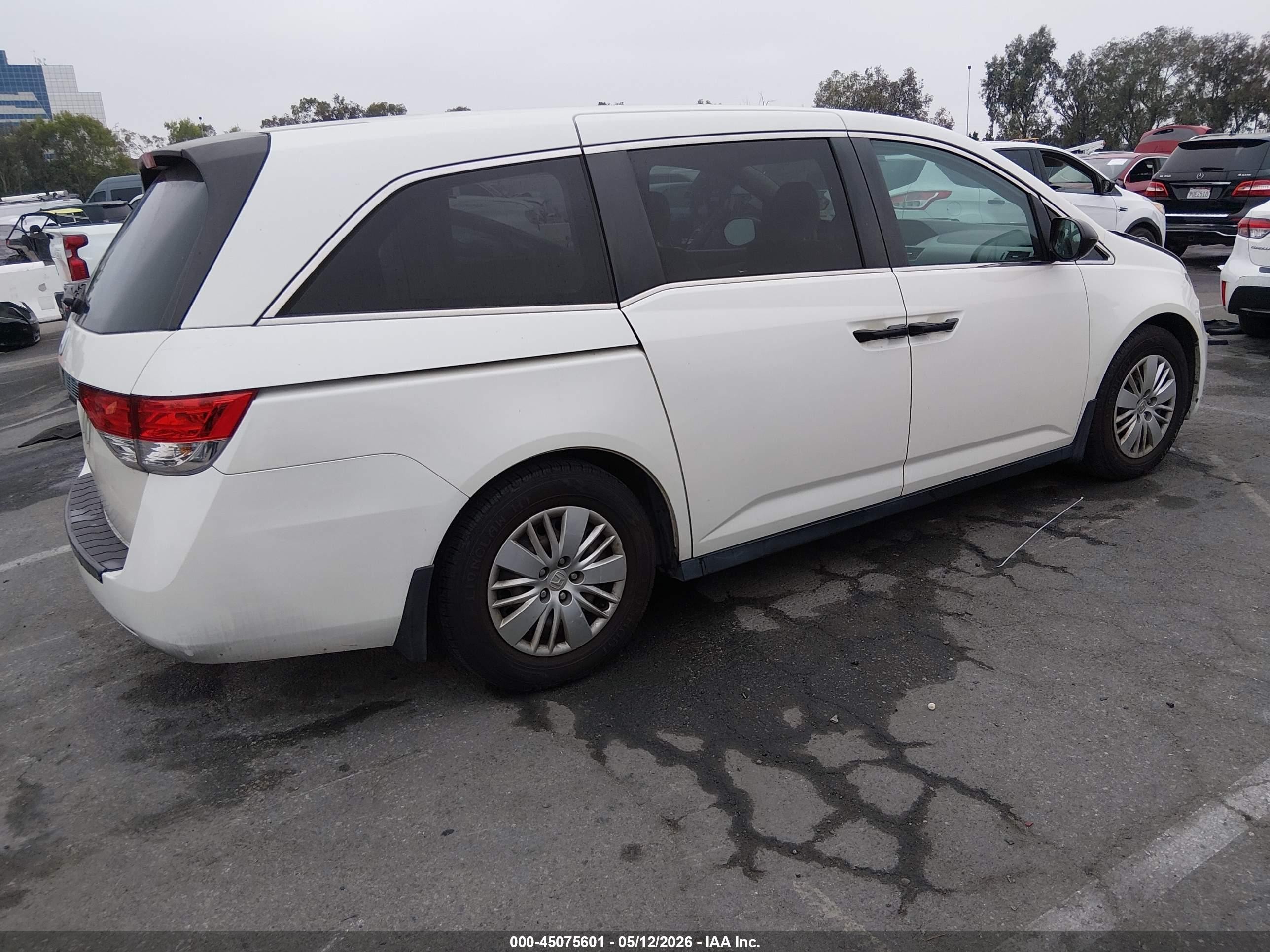 2016 Honda Odyssey Lx Белый vin: 5FNRL5H25GB078500