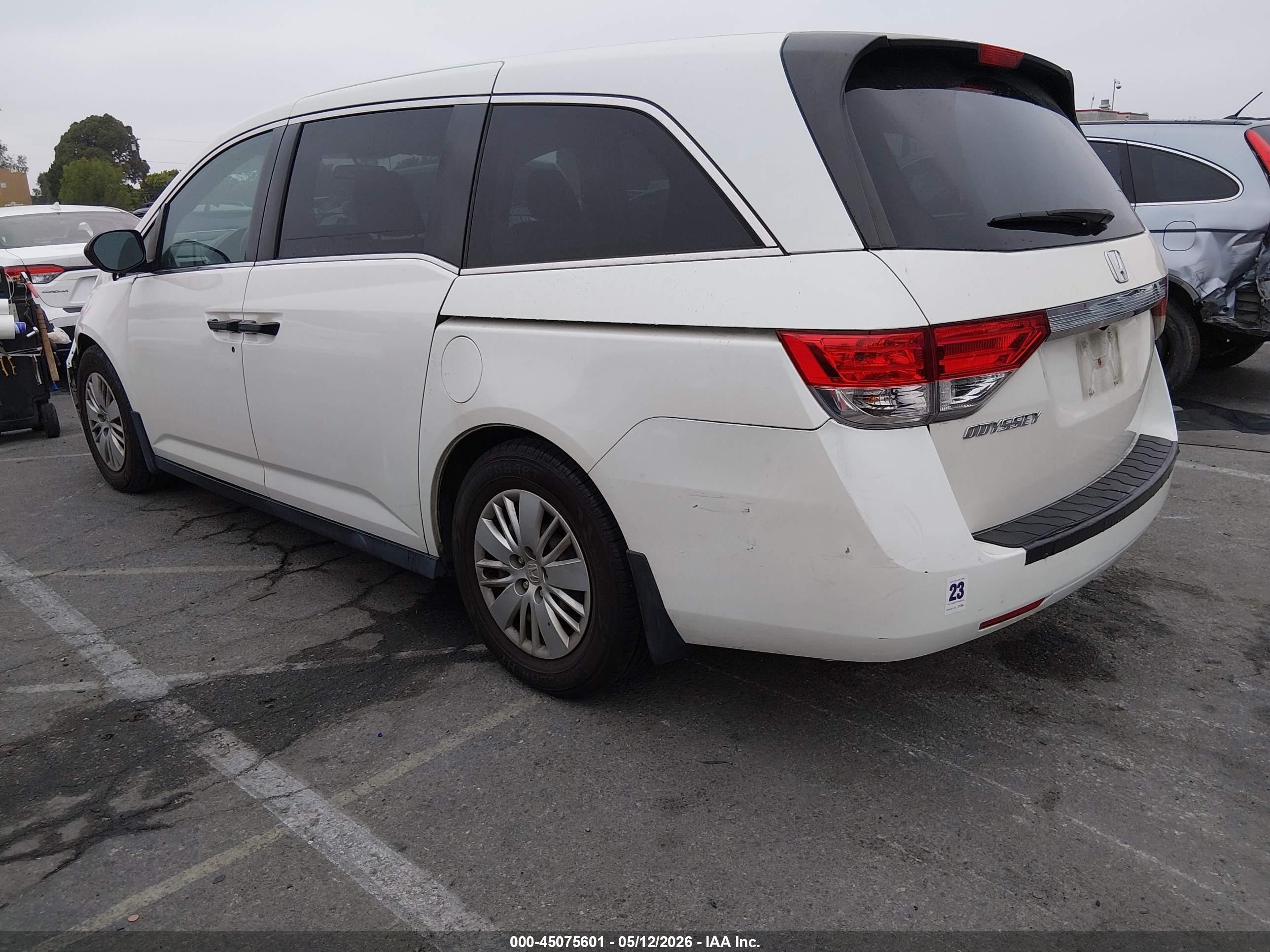 2016 Honda Odyssey Lx Белый vin: 5FNRL5H25GB078500