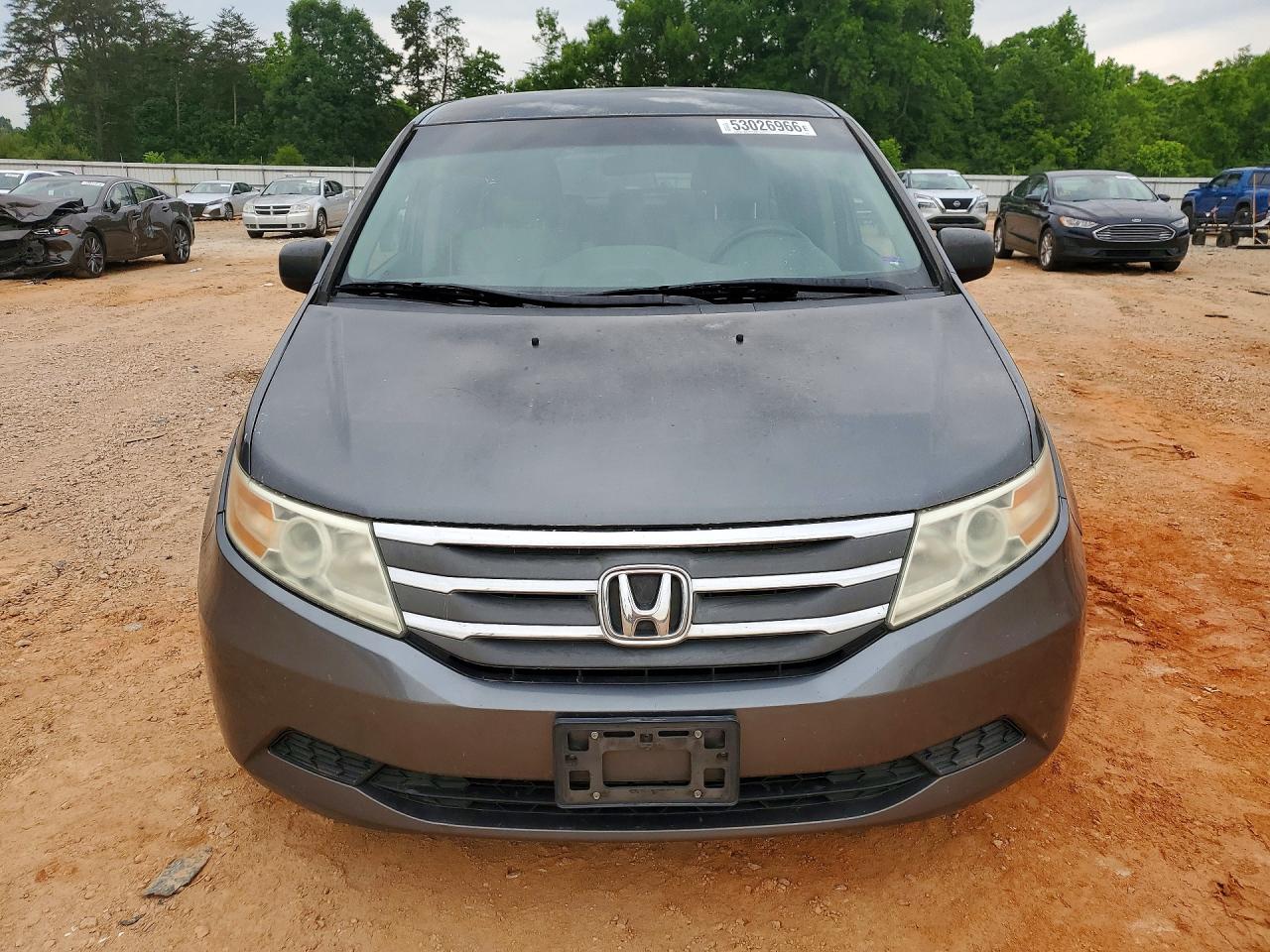 2011 Honda Odyssey Lx Gray vin: 5FNRL5H26BB006942