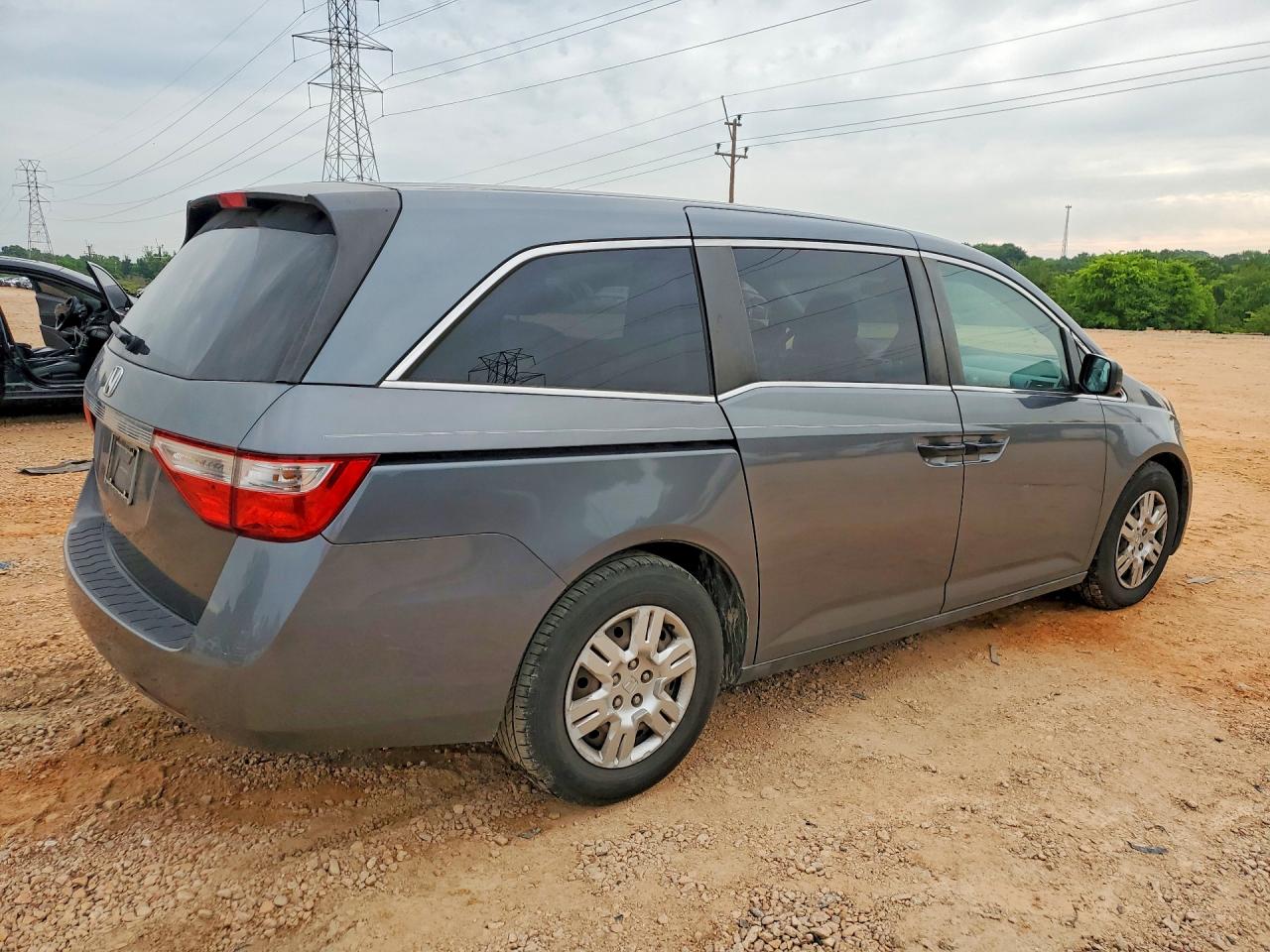 2011 Honda Odyssey Lx Gray vin: 5FNRL5H26BB006942