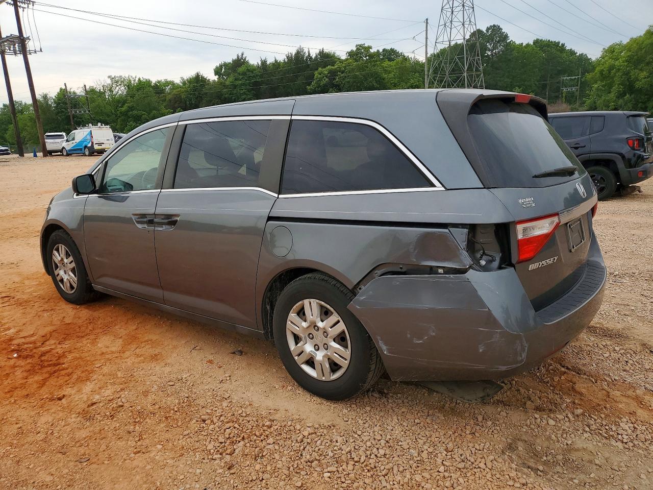 2011 Honda Odyssey Lx Gray vin: 5FNRL5H26BB006942