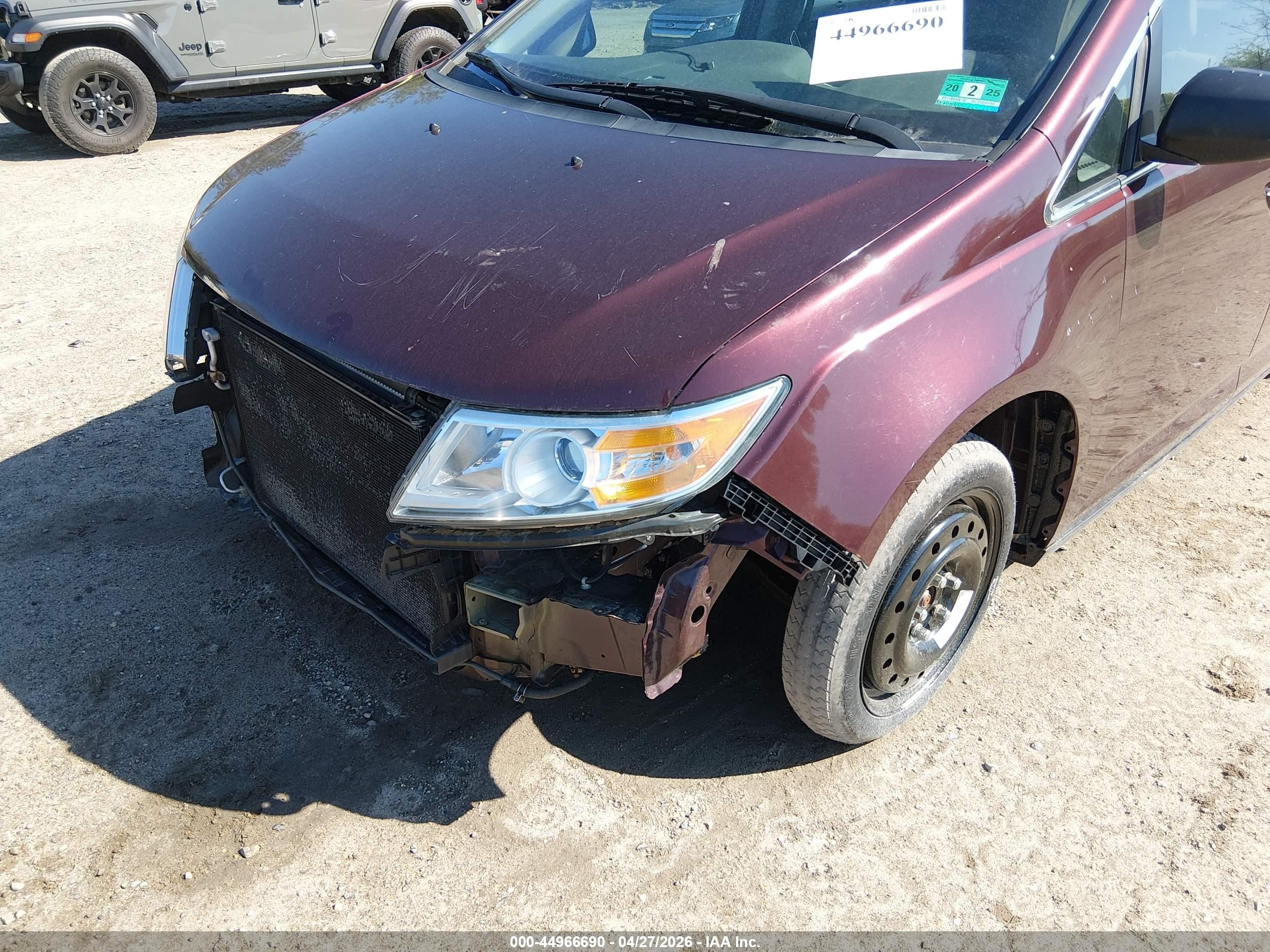 2012 Honda Odyssey Lx Maroon vin: 5FNRL5H26CB042745