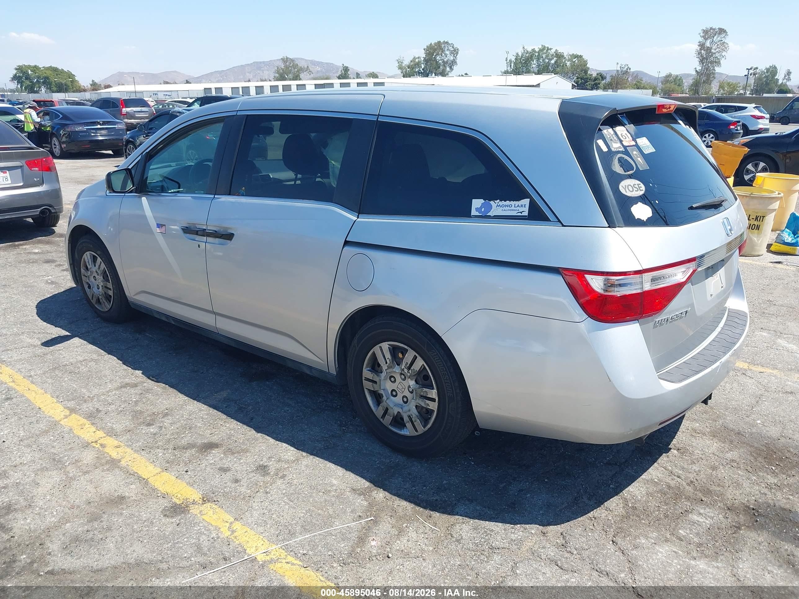 2013 Honda Odyssey Lx Silver vin: 5FNRL5H26DB065105
