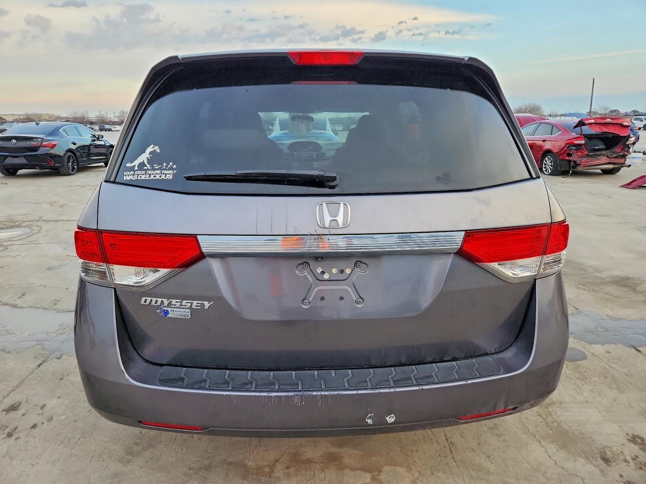 2014 Honda Odyssey Lx Gray vin: 5FNRL5H26EB011191