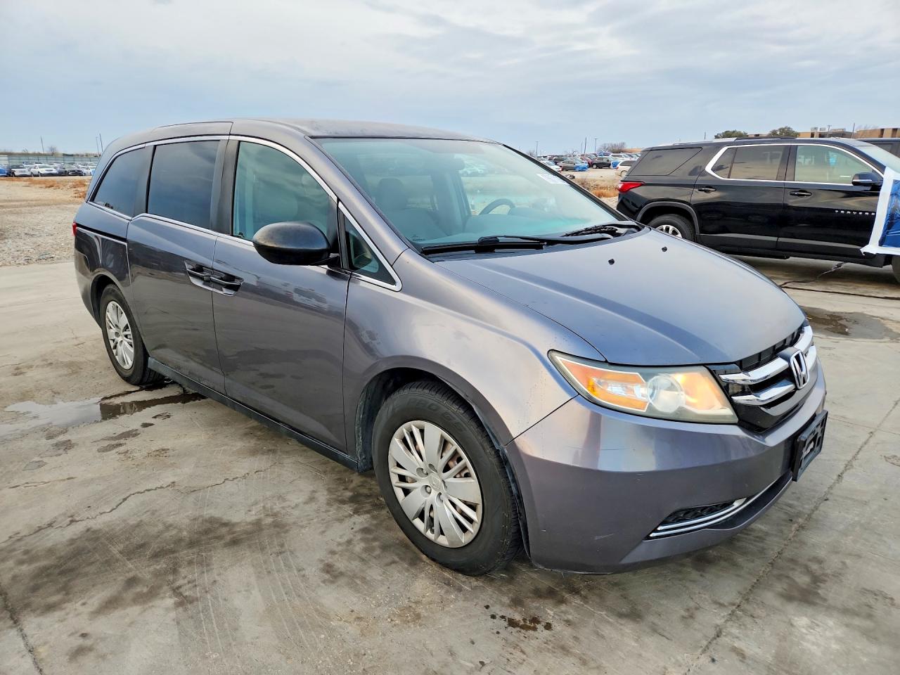 2014 Honda Odyssey Lx Gray vin: 5FNRL5H26EB011191