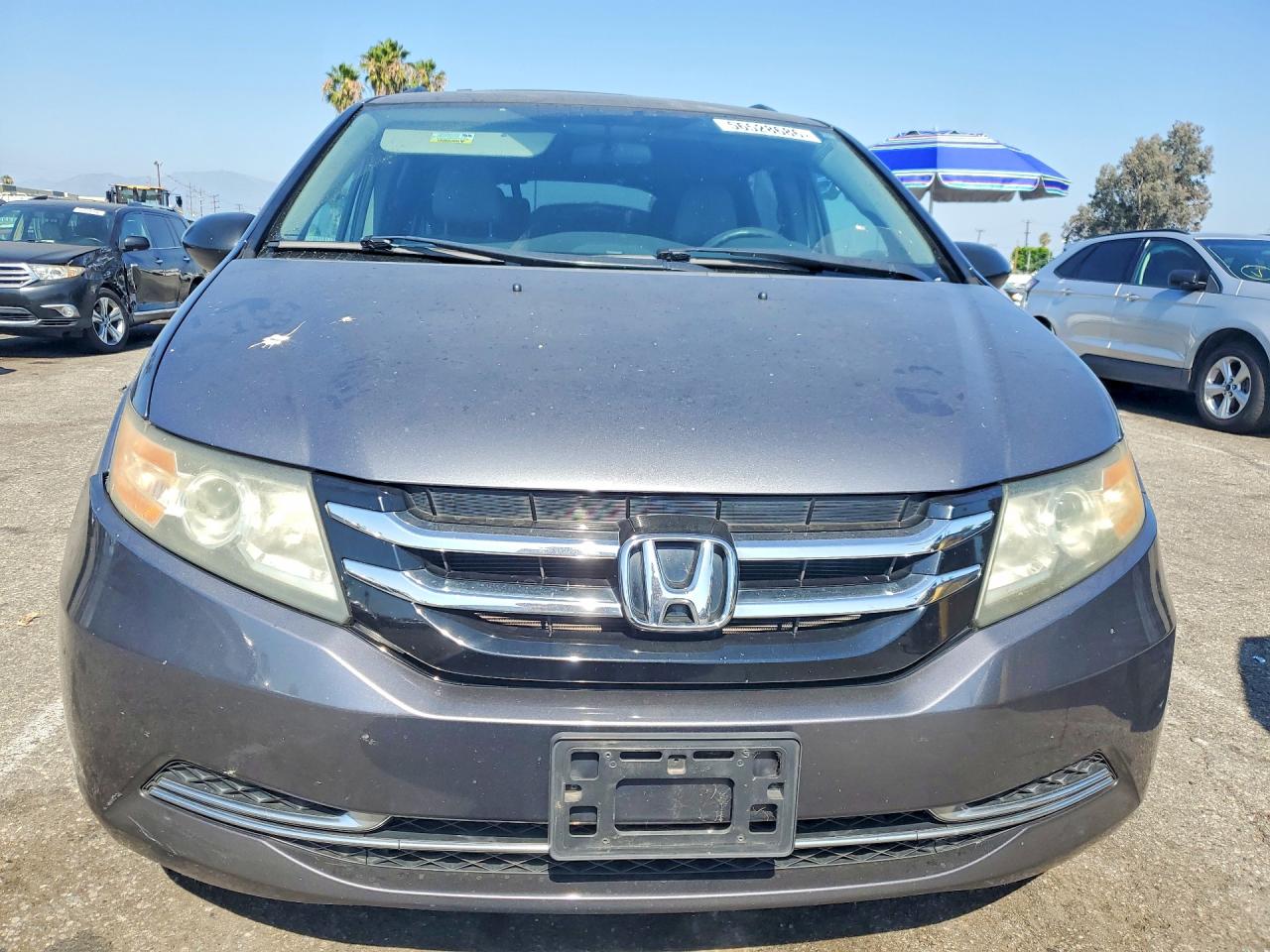 2014 Honda Odyssey Lx Gray vin: 5FNRL5H26EB014477