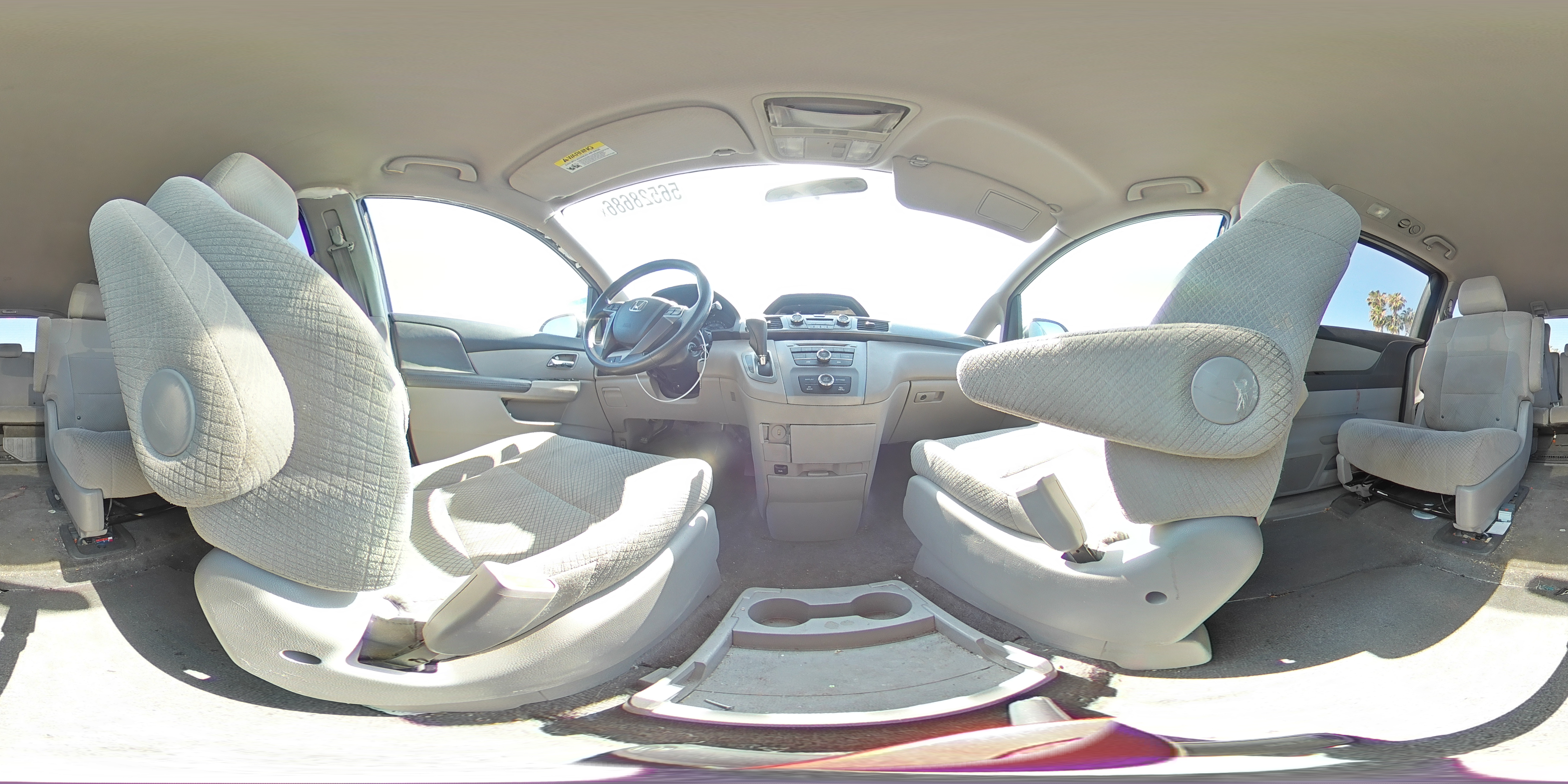 2014 Honda Odyssey Lx Gray vin: 5FNRL5H26EB014477