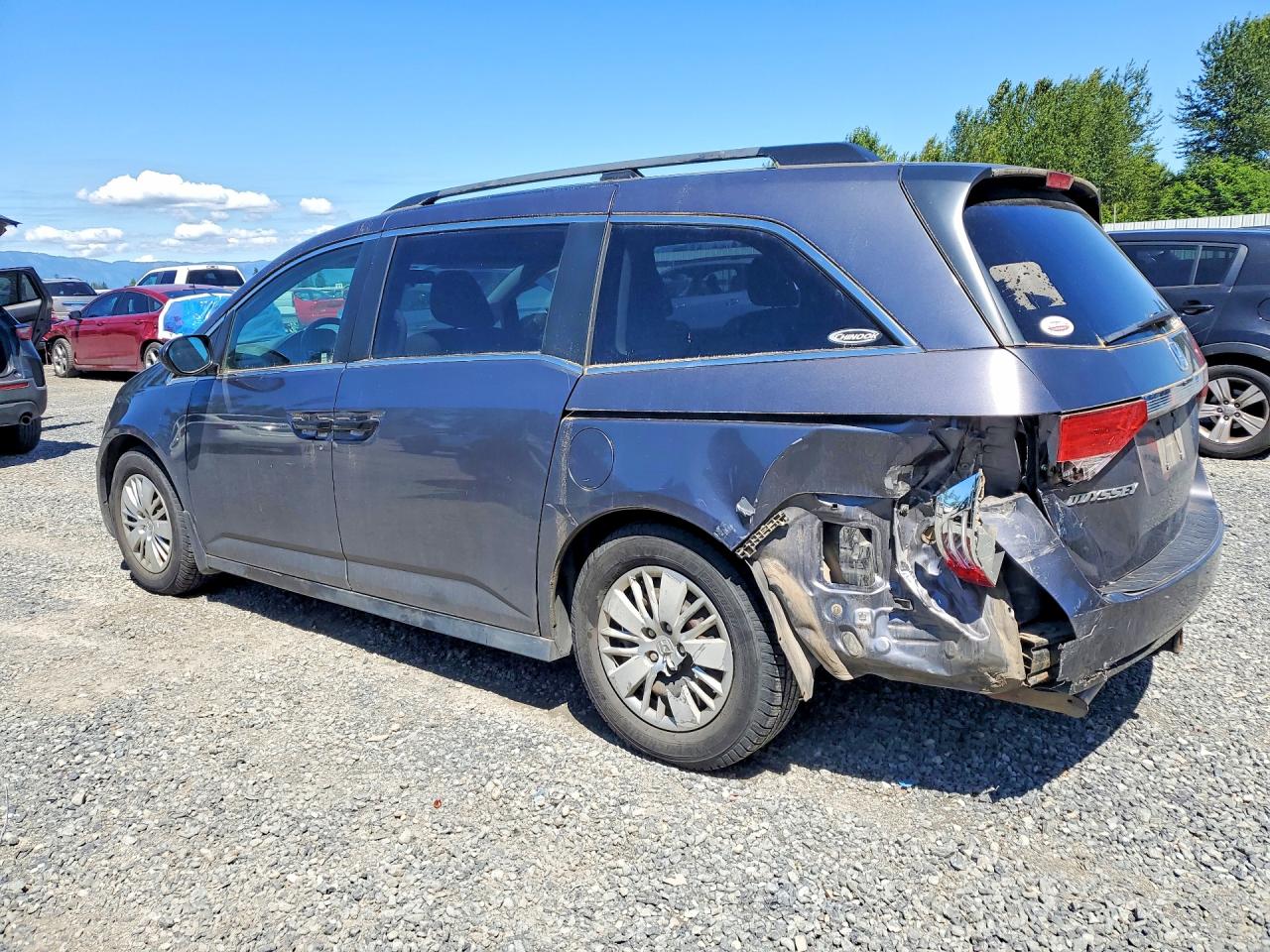 2014 Honda Odyssey Lx Gray vin: 5FNRL5H26EB065509