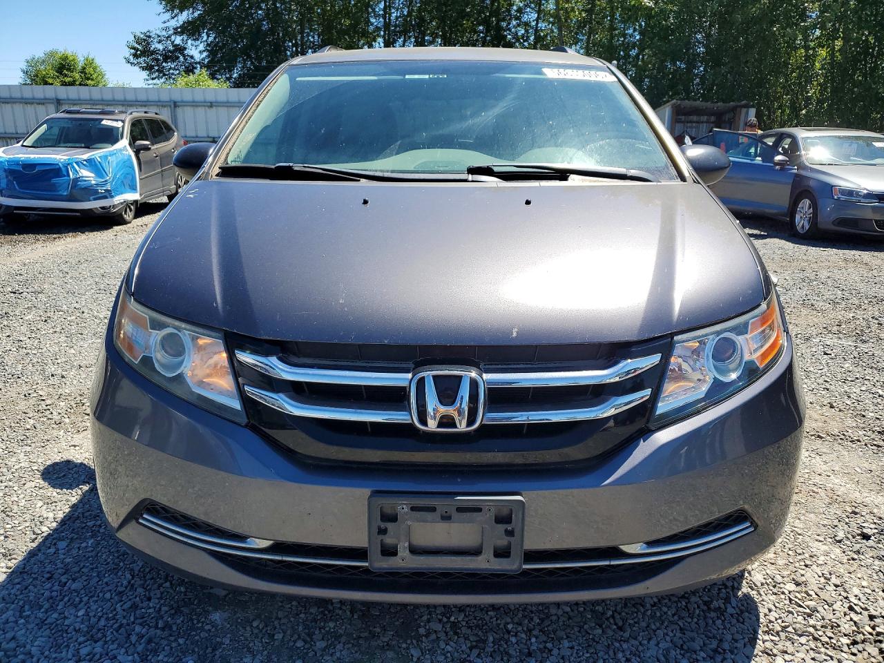 2014 Honda Odyssey Lx Gray vin: 5FNRL5H26EB065509