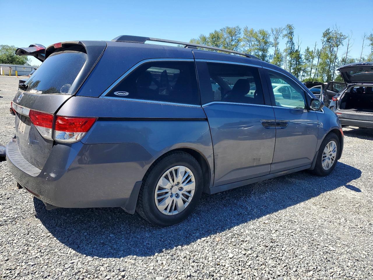 2014 Honda Odyssey Lx Gray vin: 5FNRL5H26EB065509