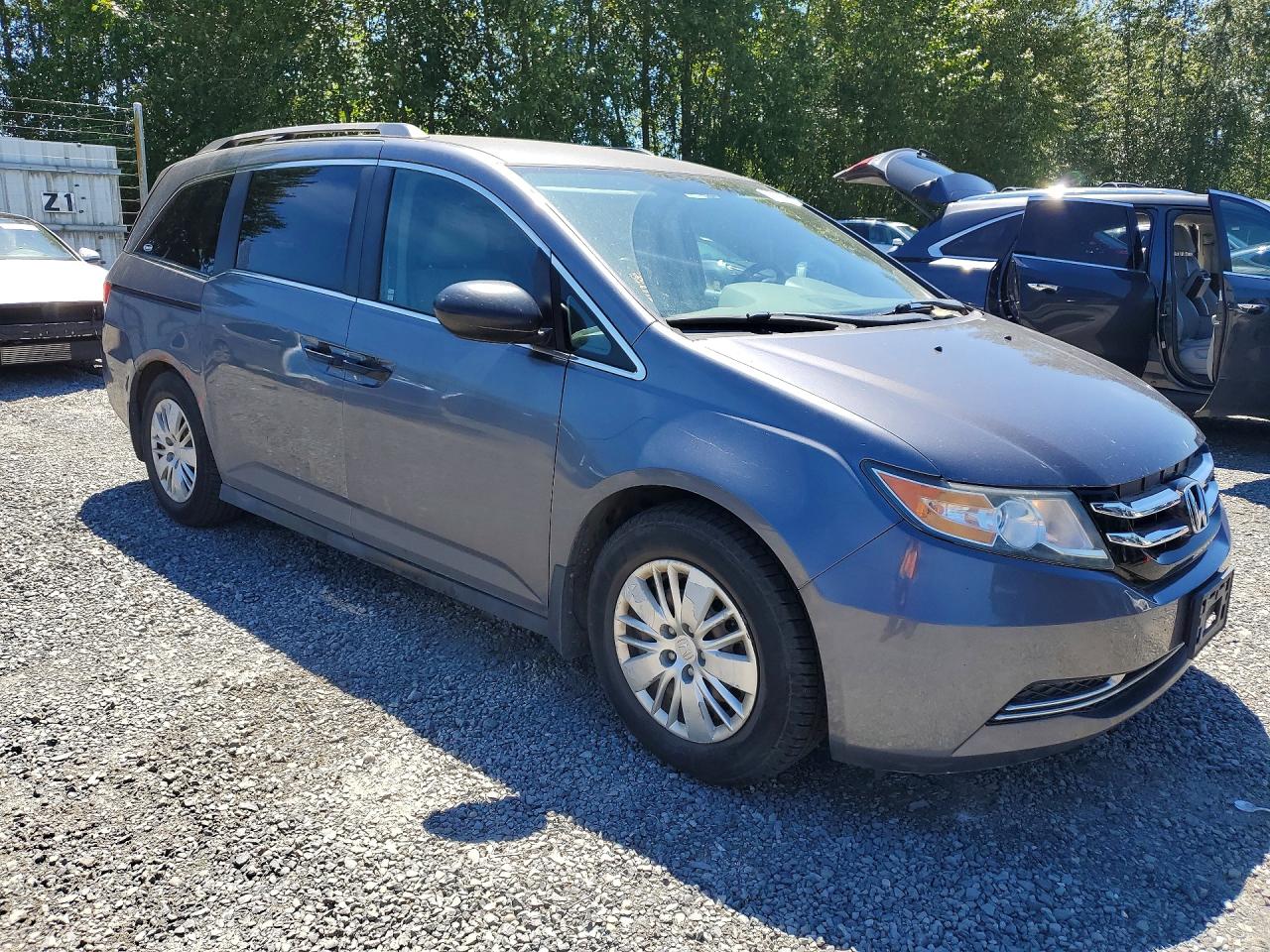 2014 Honda Odyssey Lx Gray vin: 5FNRL5H26EB065509