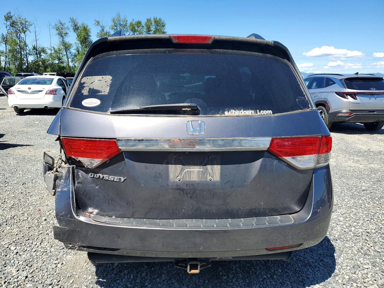 2014 Honda Odyssey Lx Gray vin: 5FNRL5H26EB065509