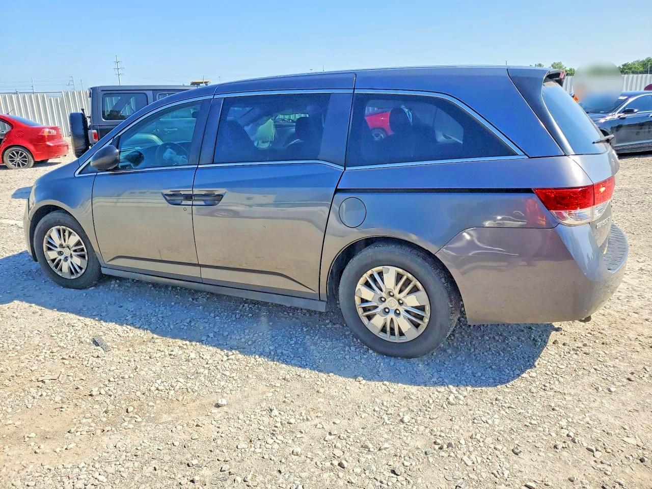 2014 Honda Odyssey Lx Gray vin: 5FNRL5H26EB122954