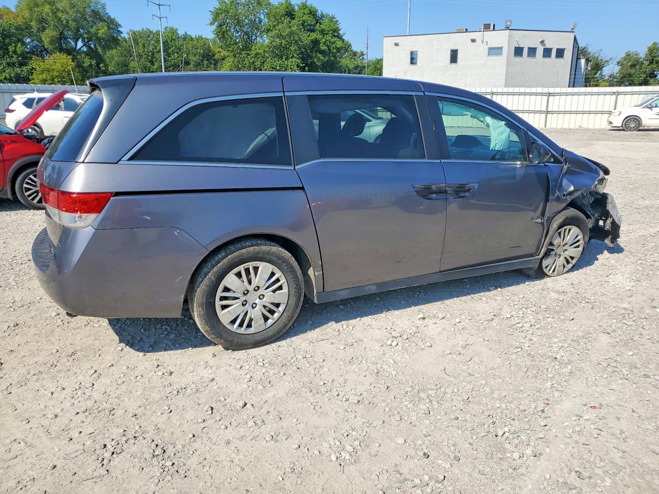2014 Honda Odyssey Lx Gray vin: 5FNRL5H26EB122954
