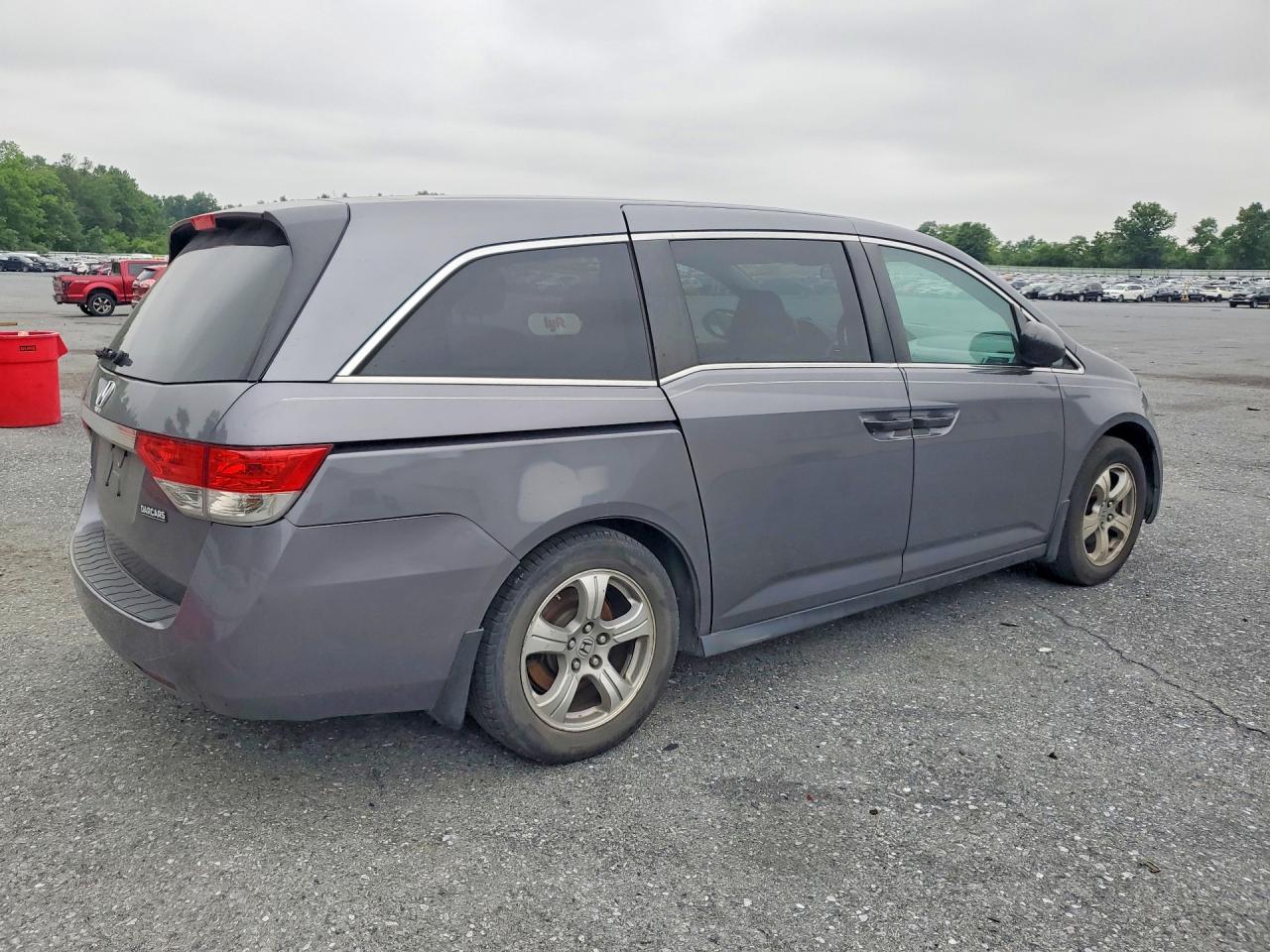 2014 Honda Odyssey Lx Gray vin: 5FNRL5H26EB136126