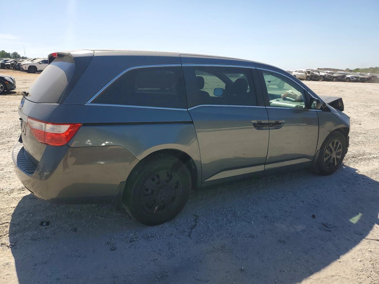 2011 Honda Odyssey Lx Gray vin: 5FNRL5H27BB075641