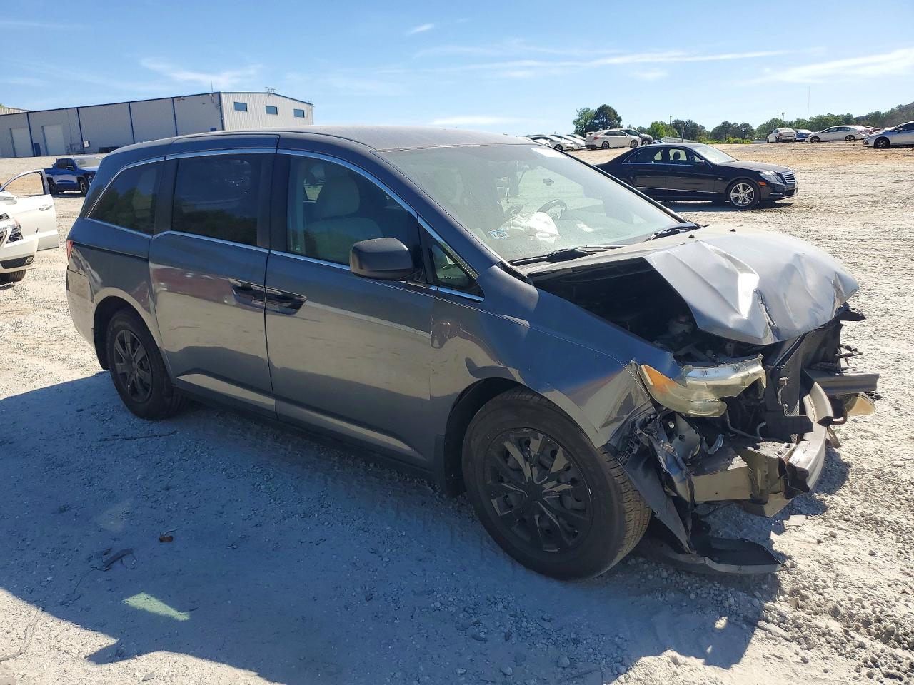 2011 Honda Odyssey Lx Gray vin: 5FNRL5H27BB075641