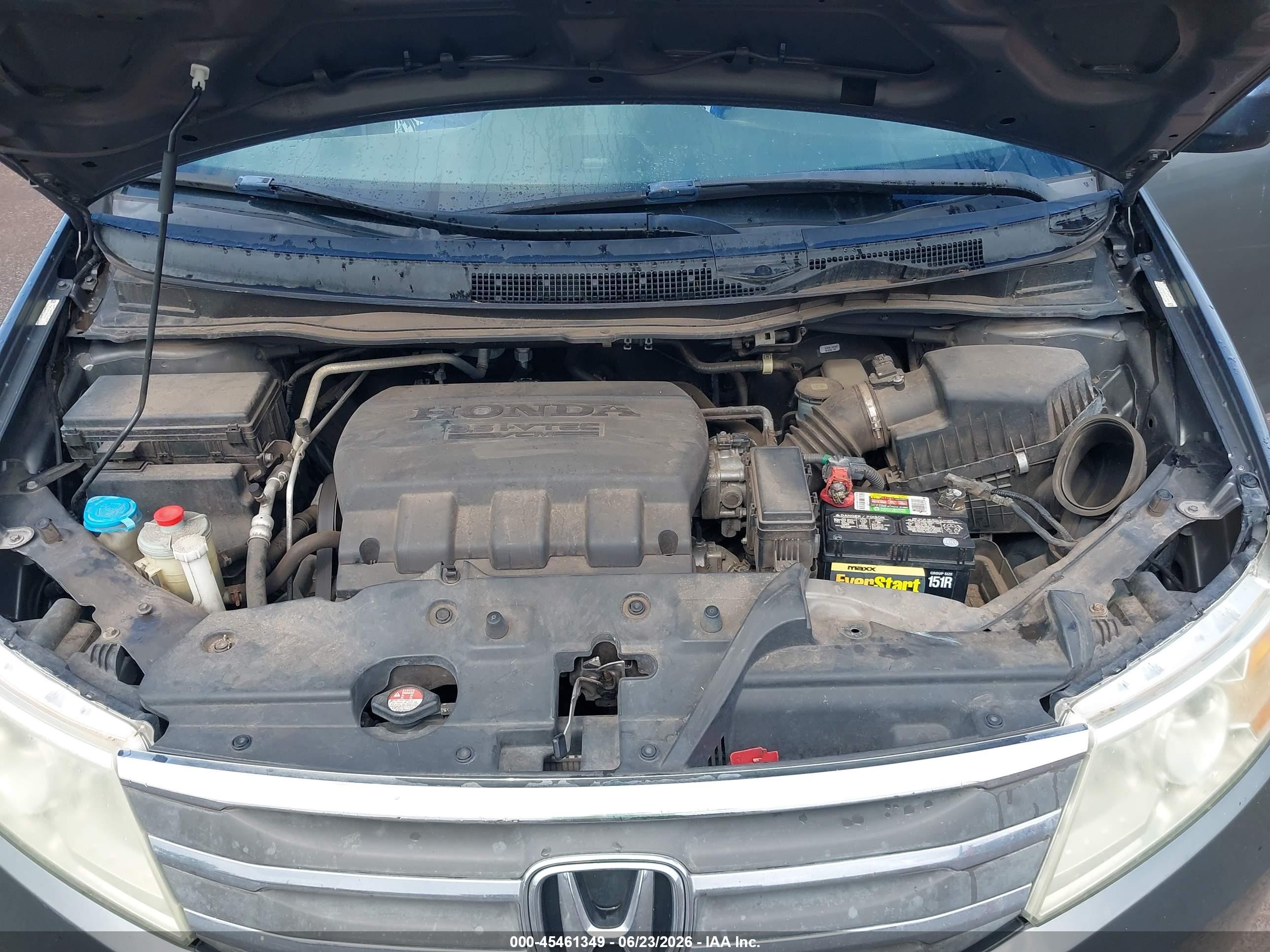 2013 Honda Odyssey Lx Gray vin: 5FNRL5H27DB052931