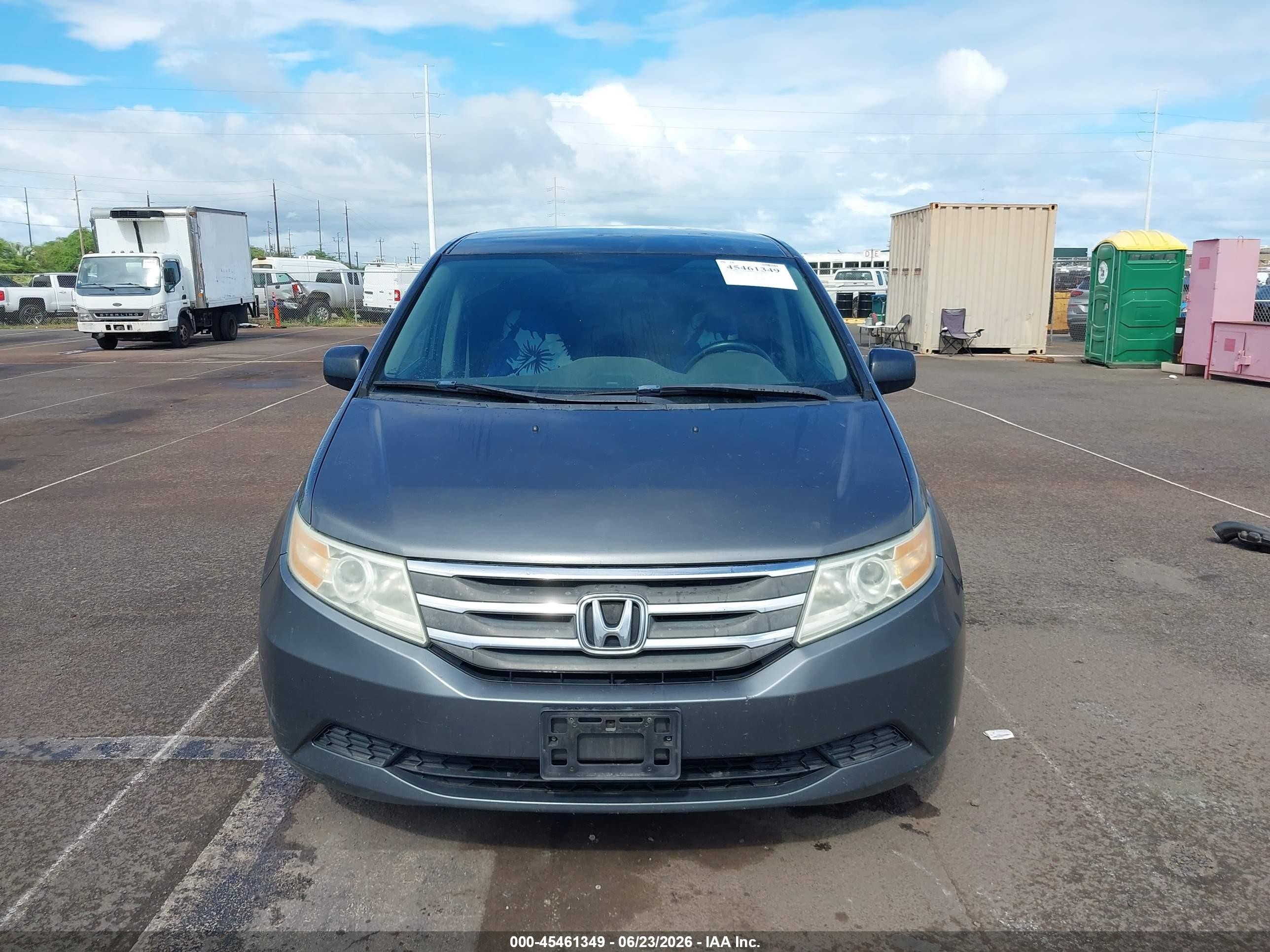 2013 Honda Odyssey Lx Gray vin: 5FNRL5H27DB052931
