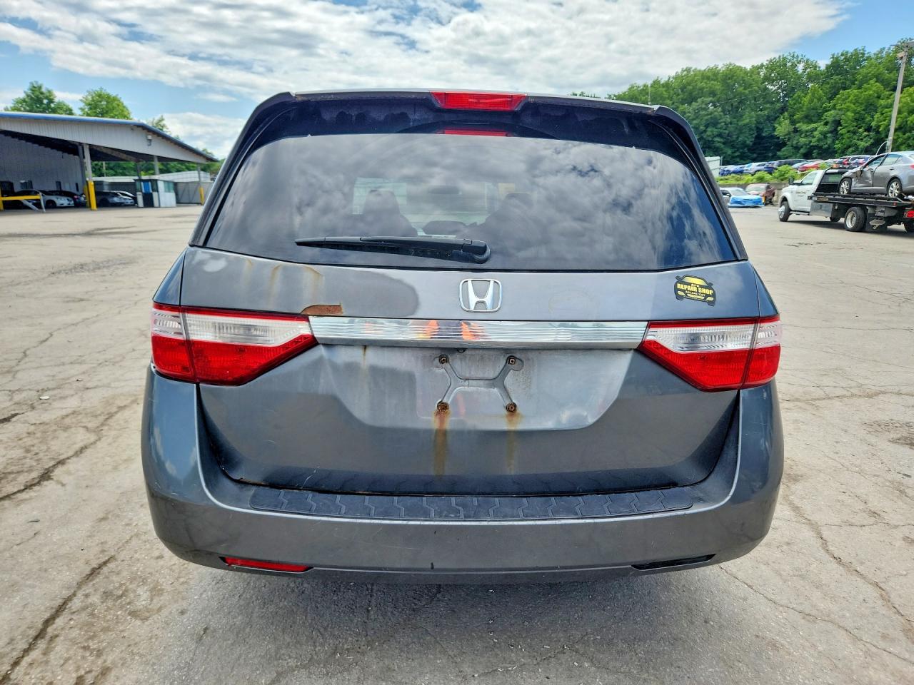 2013 Honda Odyssey Lx Gray vin: 5FNRL5H27DB059328