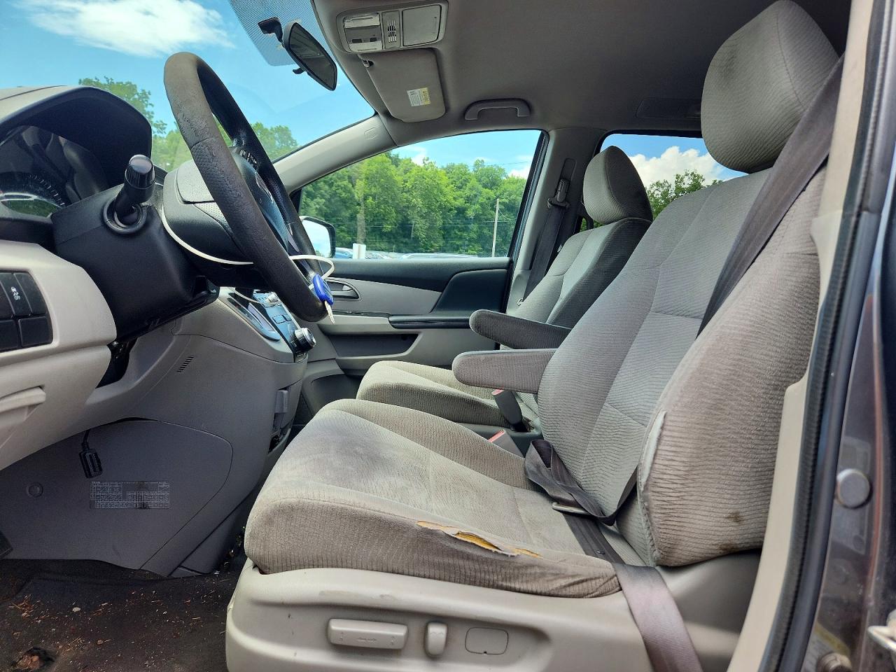 2013 Honda Odyssey Lx Gray vin: 5FNRL5H27DB059328