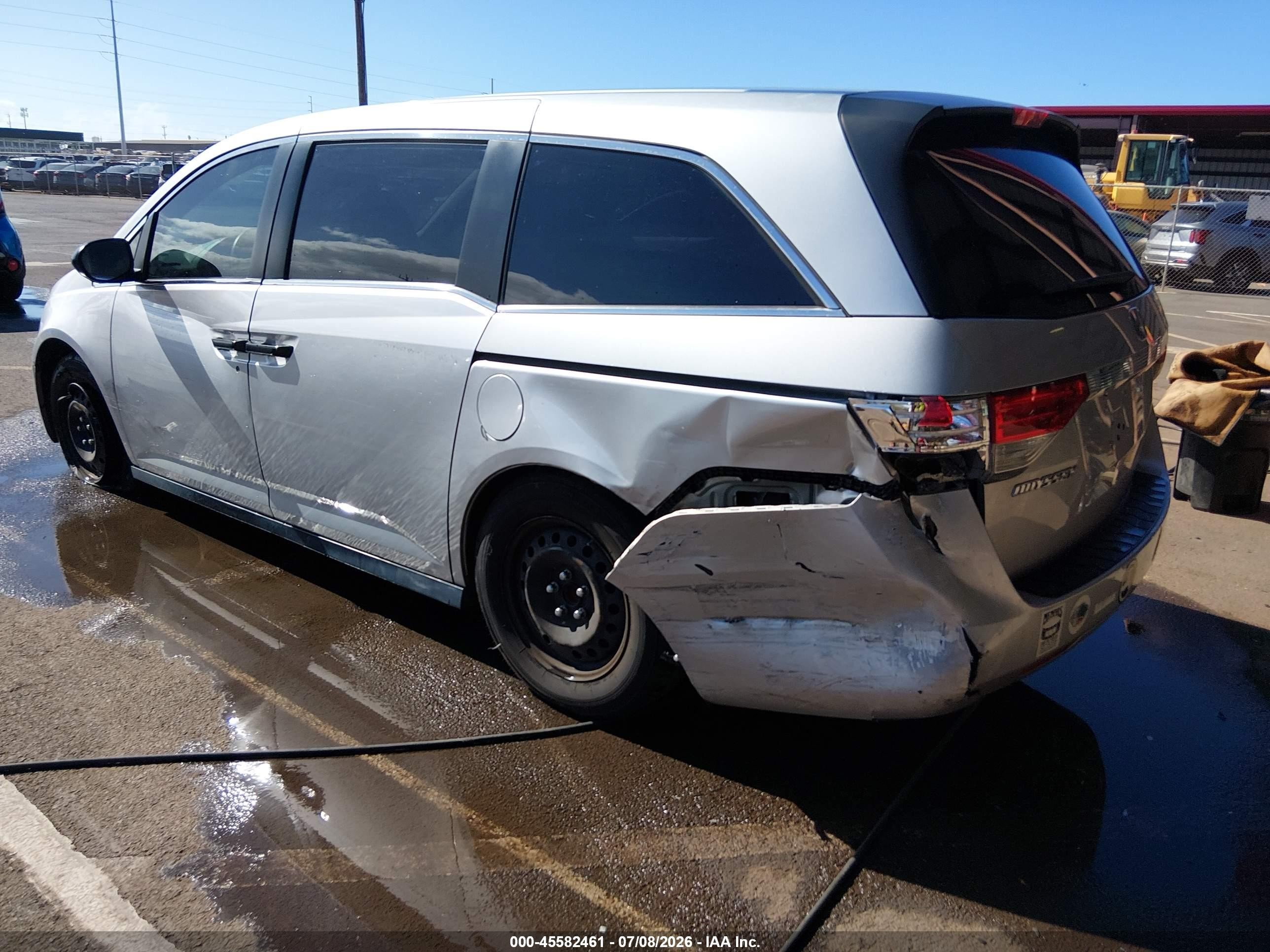 2014 Honda Odyssey Lx Silver vin: 5FNRL5H27EB042708