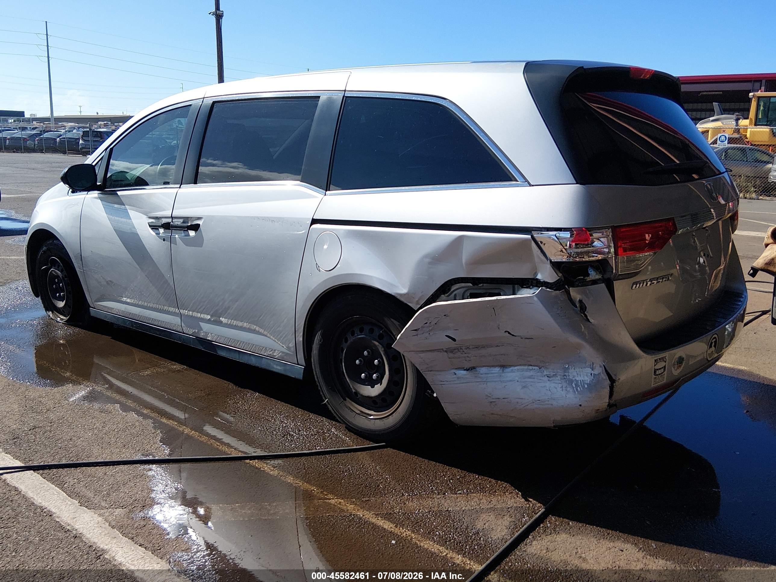 2014 Honda Odyssey Lx Silver vin: 5FNRL5H27EB042708