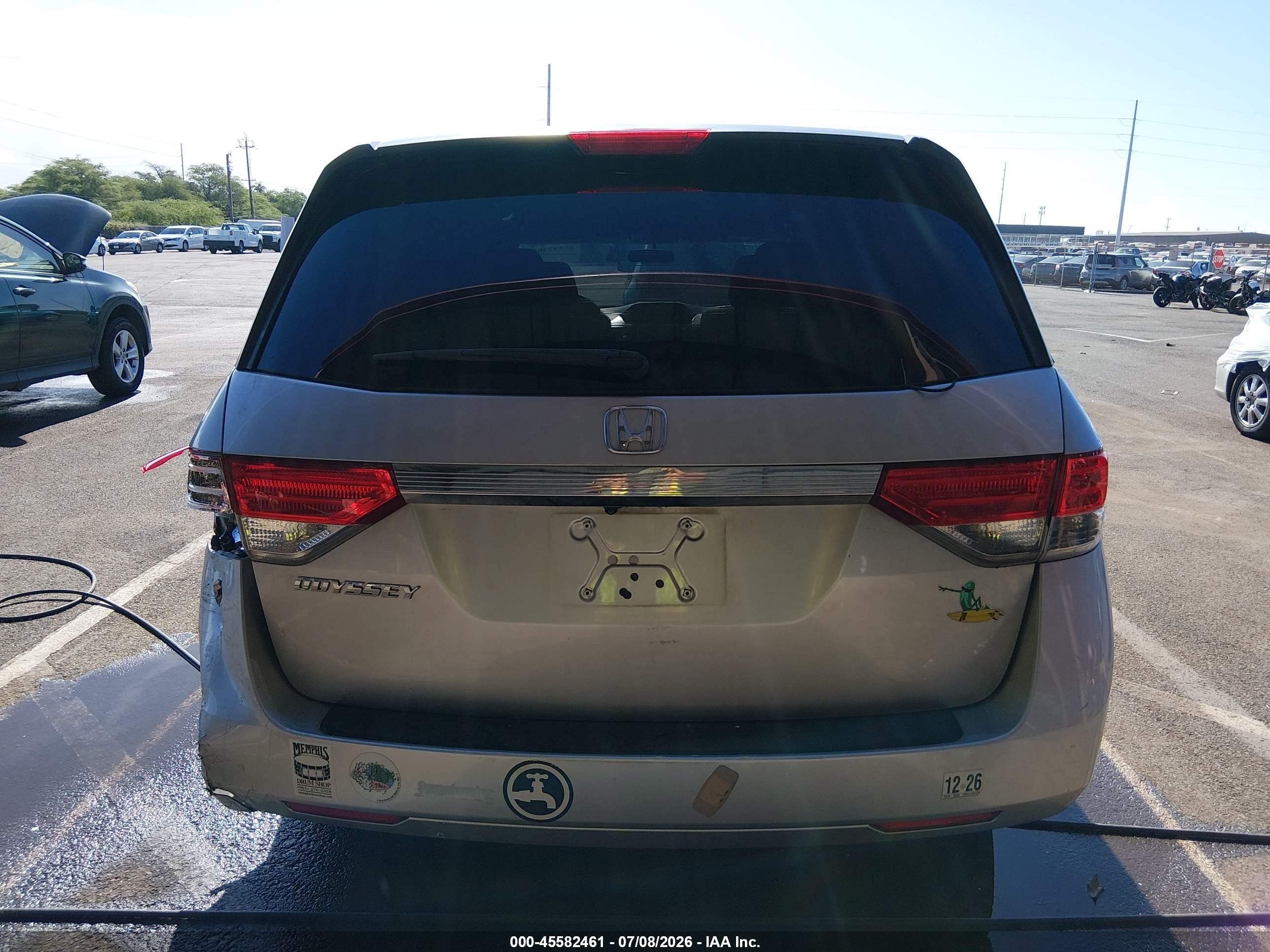 2014 Honda Odyssey Lx Silver vin: 5FNRL5H27EB042708