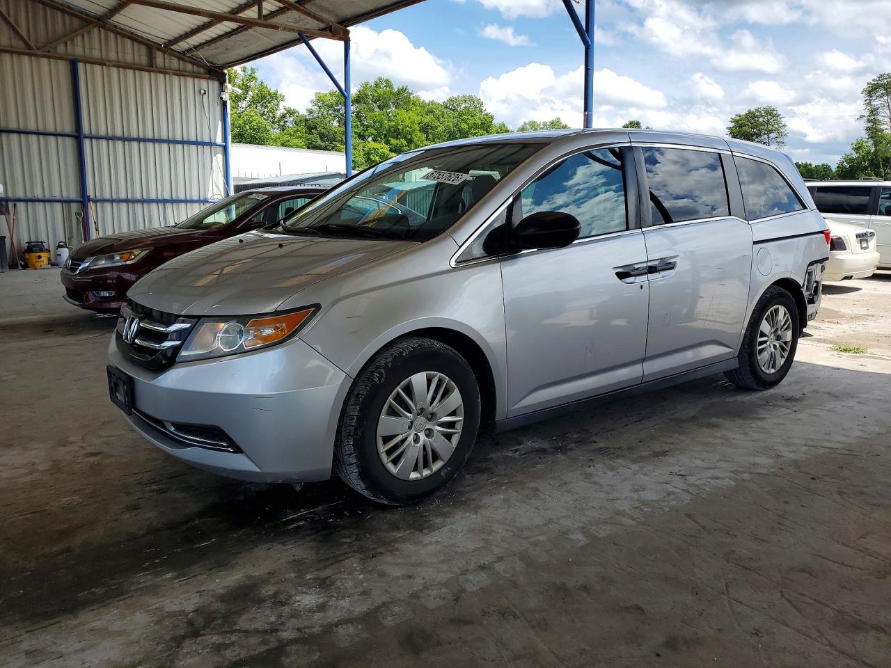 2015 Honda Odyssey Lx Silver vin: 5FNRL5H27FB059431