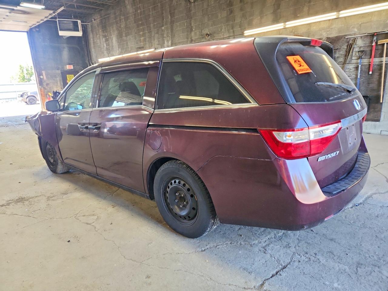 2012 Honda Odyssey Lx Maroon vin: 5FNRL5H28CB064410