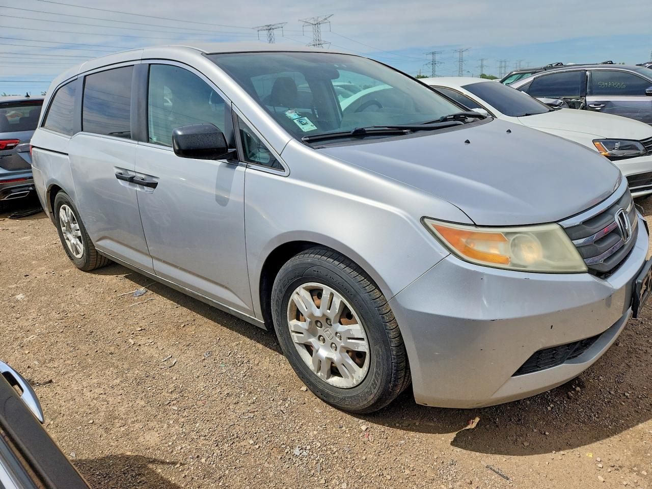 2012 Honda Odyssey Lx Silver vin: 5FNRL5H28CB081045