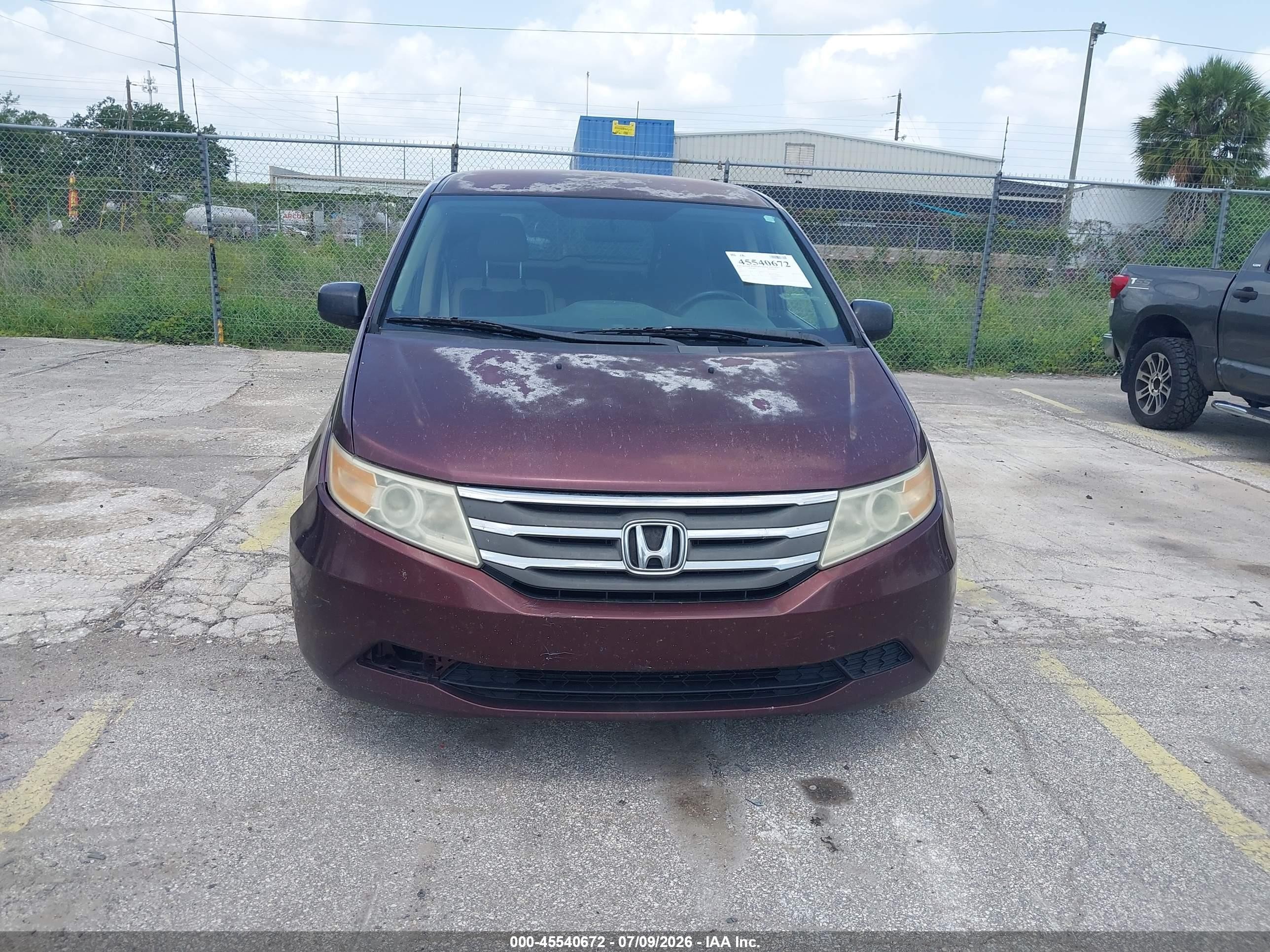 2012 Honda Odyssey Lx Бордовый vin: 5FNRL5H28CB089808