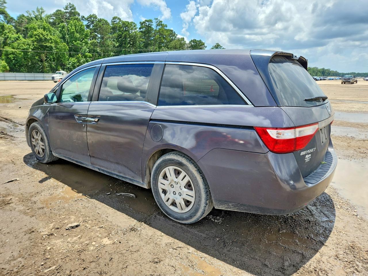 2013 Honda Odyssey Lx Gray vin: 5FNRL5H28DB052906