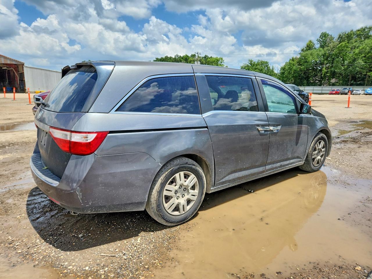 2013 Honda Odyssey Lx Gray vin: 5FNRL5H28DB052906