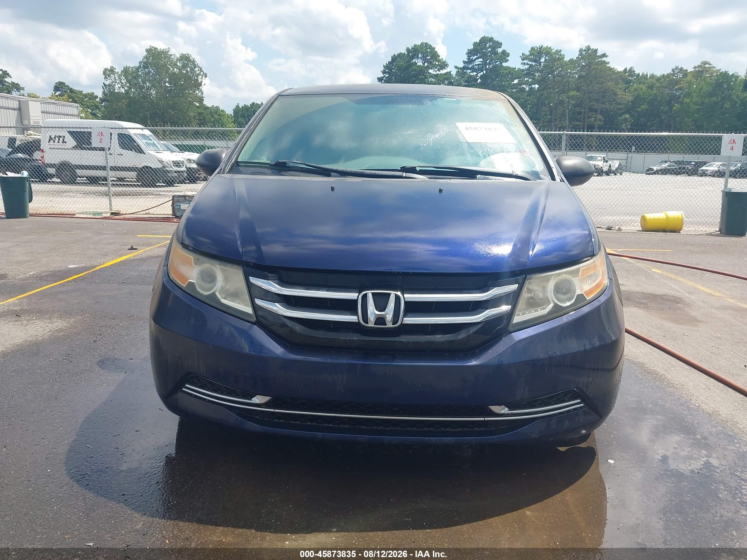 2014 Honda Odyssey Lx Blue vin: 5FNRL5H28EB015694