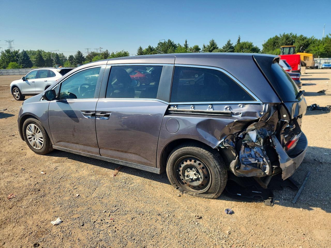2015 Honda Odyssey Lx Угольный vin: 5FNRL5H28FB106949